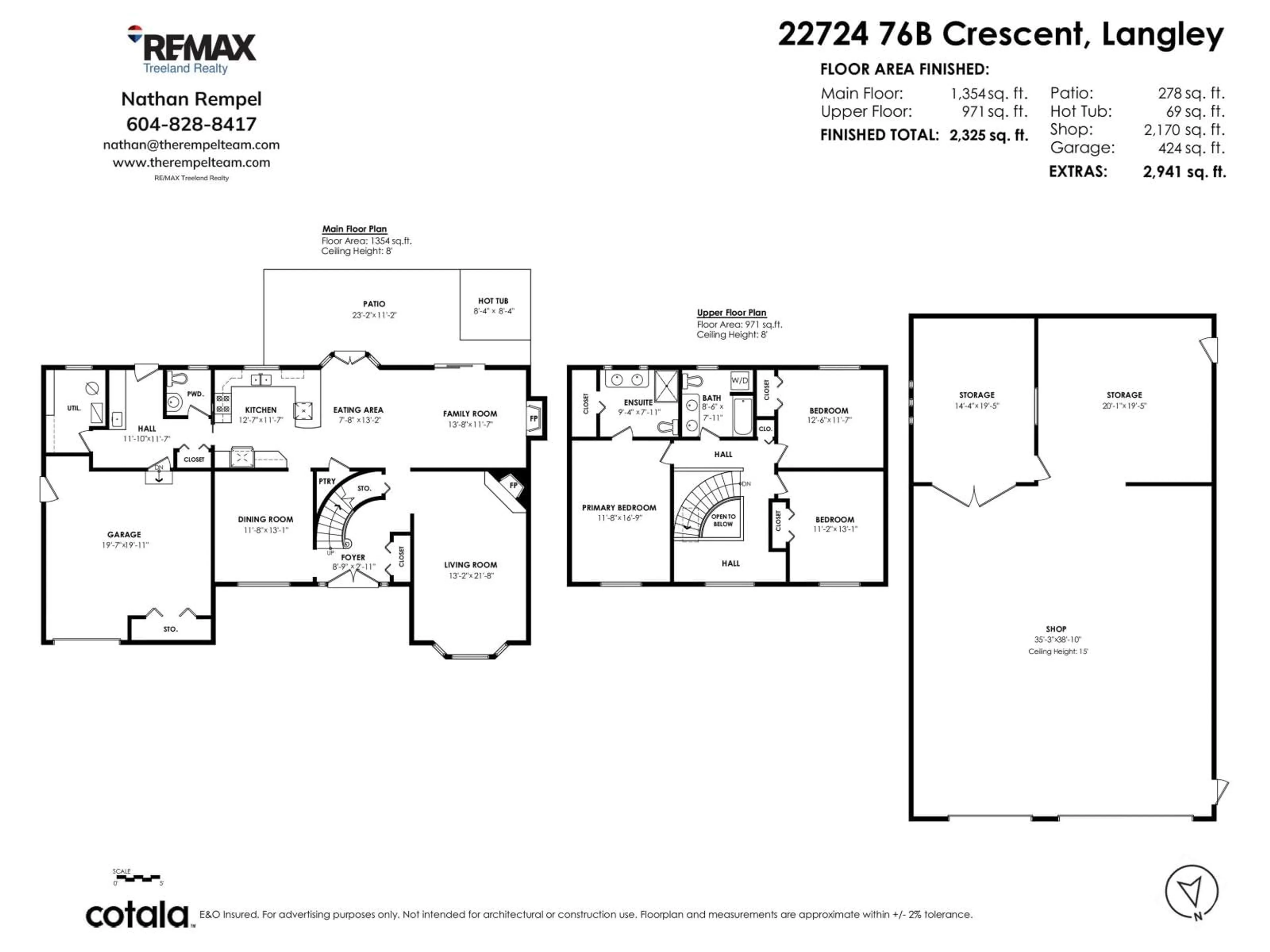 Floor plan for 22724 76B CRESCENT, Langley British Columbia V1M2J8