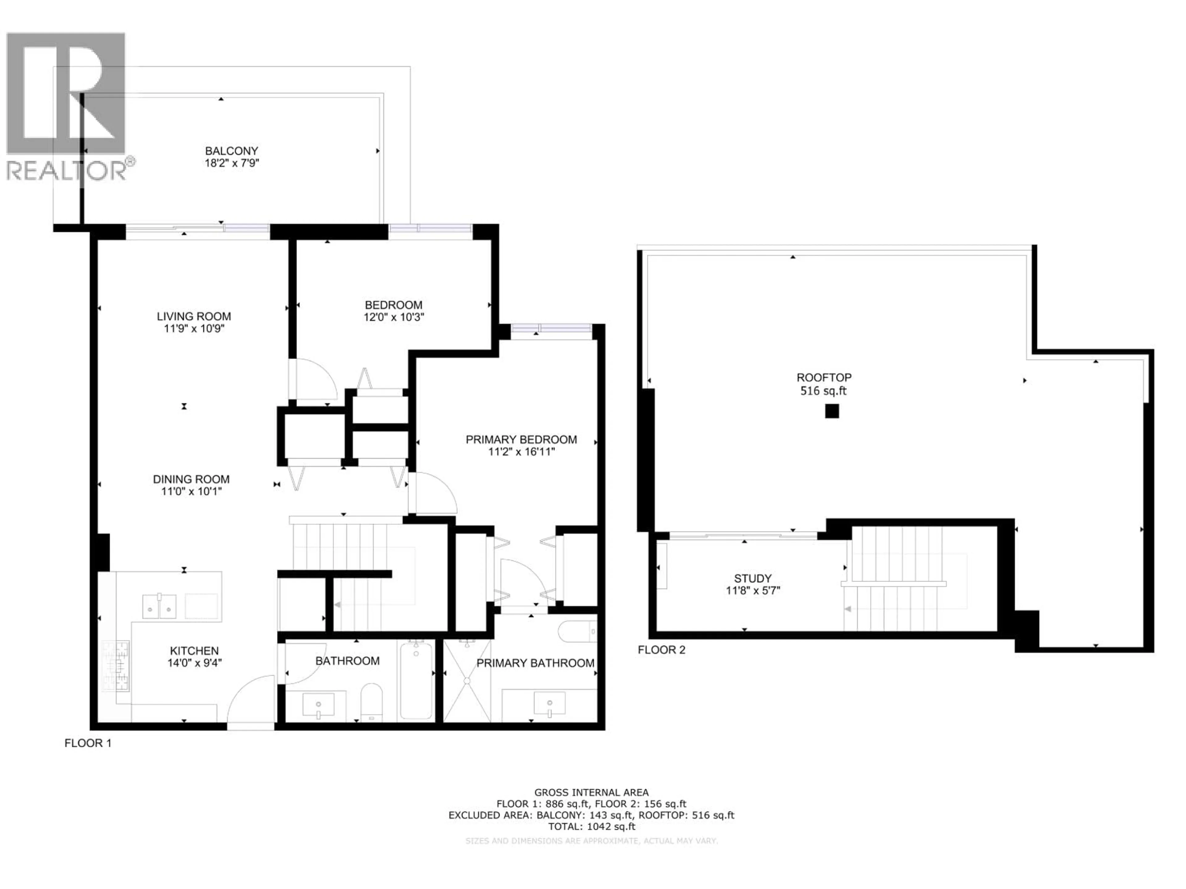 Floor plan for PH5 - 6033 GRAY AVENUE, Vancouver British Columbia V6S0G3