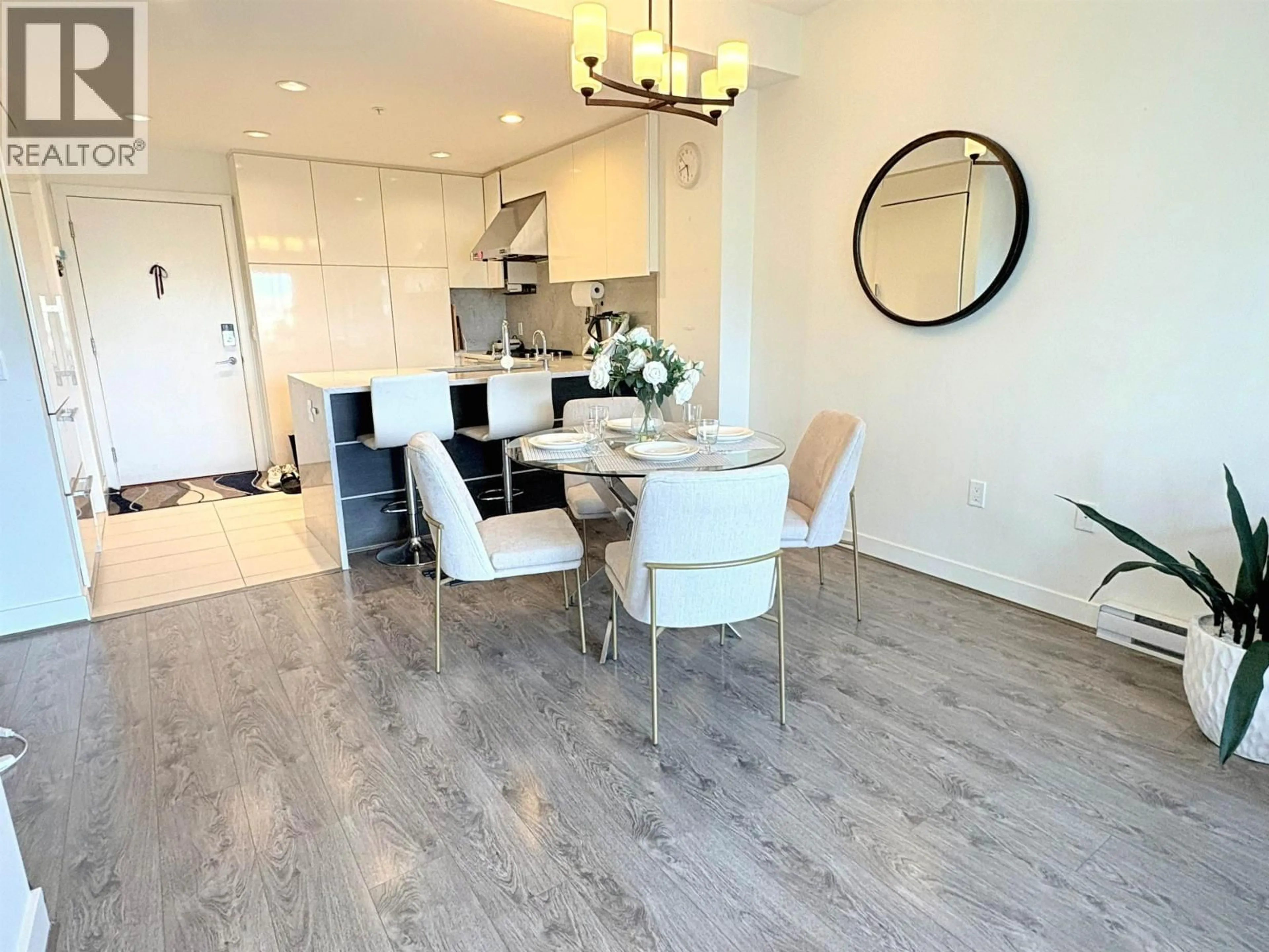 Open concept kitchen, wood/laminate floor for PH5 - 6033 GRAY AVENUE, Vancouver British Columbia V6S0G3