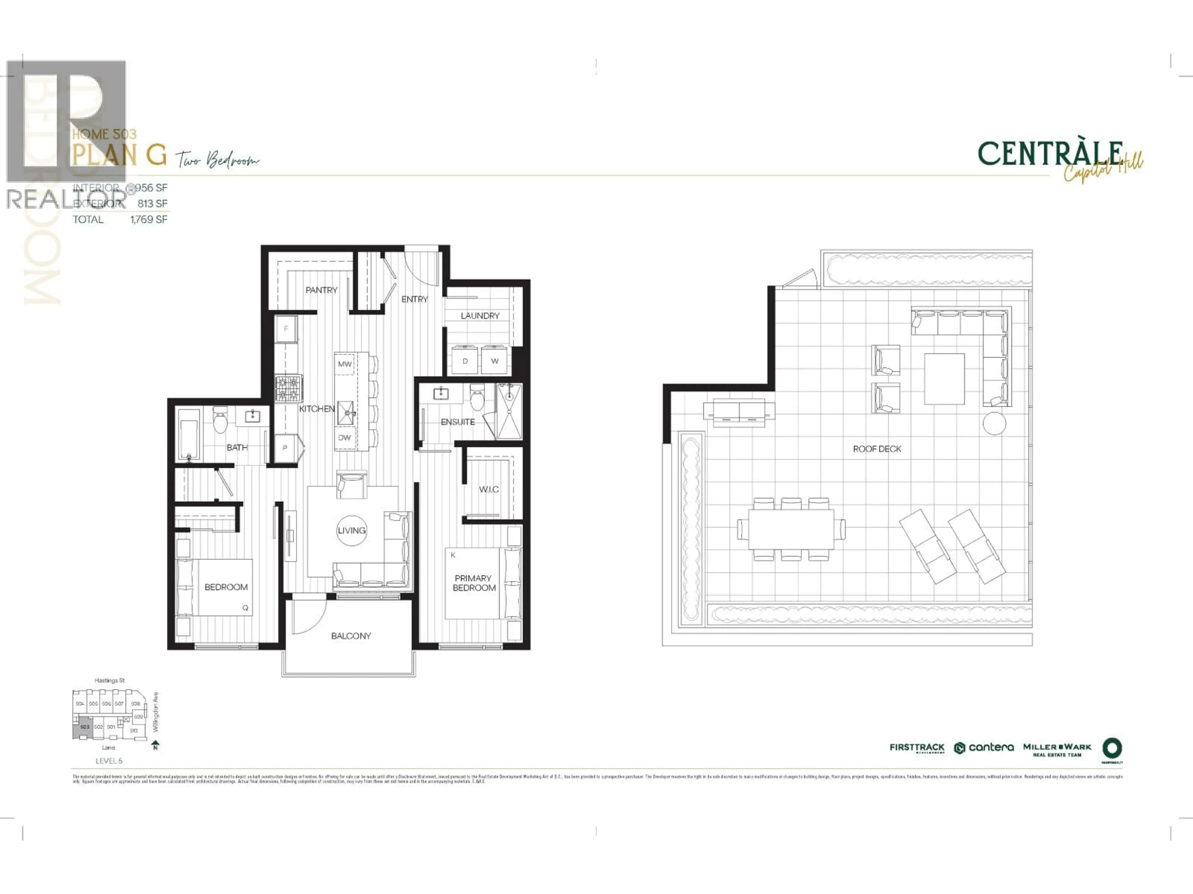 Floor plan for 503 - 4488 HASTINGS STREET, Burnaby British Columbia V0V0V0