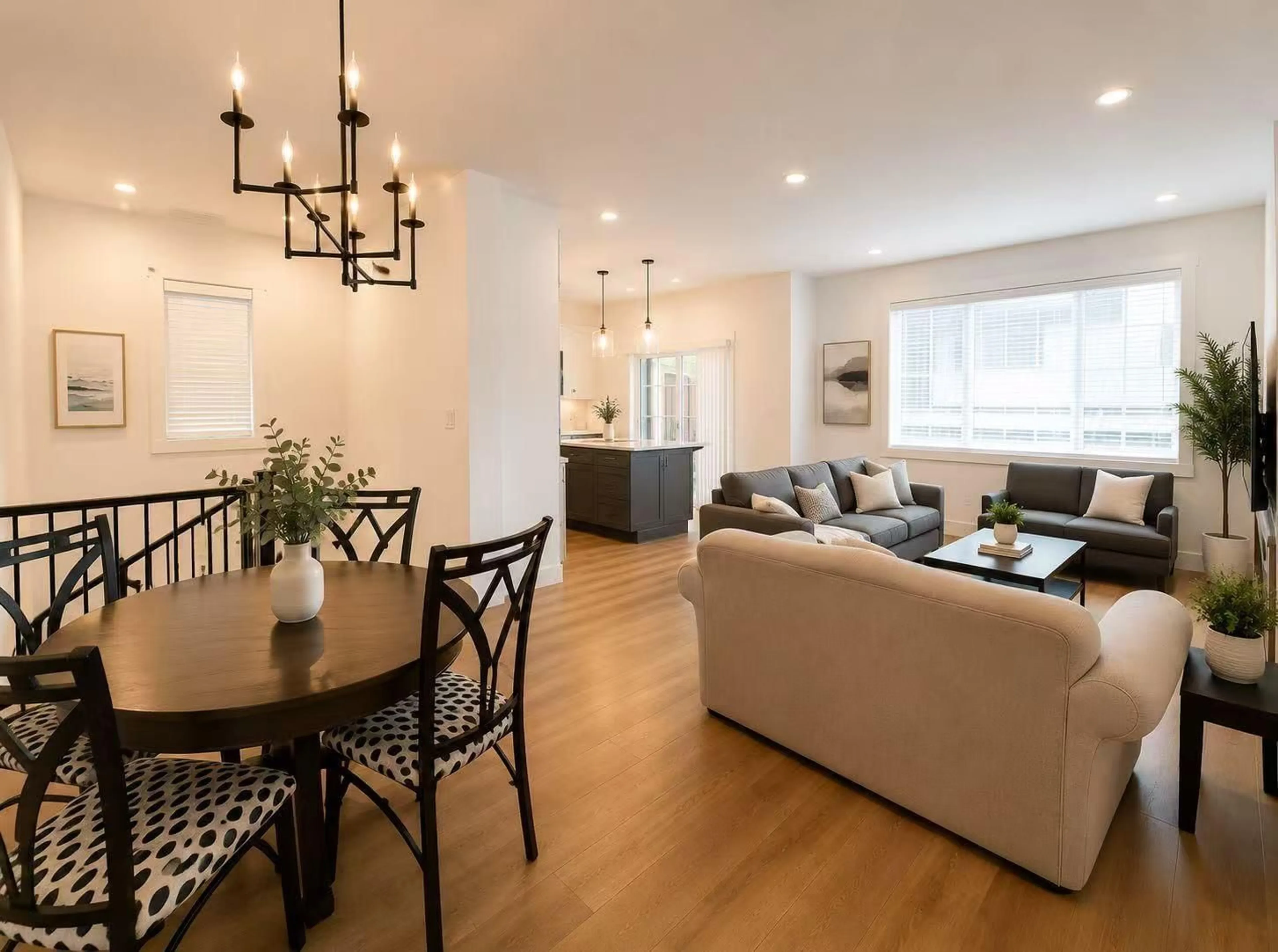 Living room with furniture, wood/laminate floor for 63866 BEECH AVENUE, Hope British Columbia V0X1L2