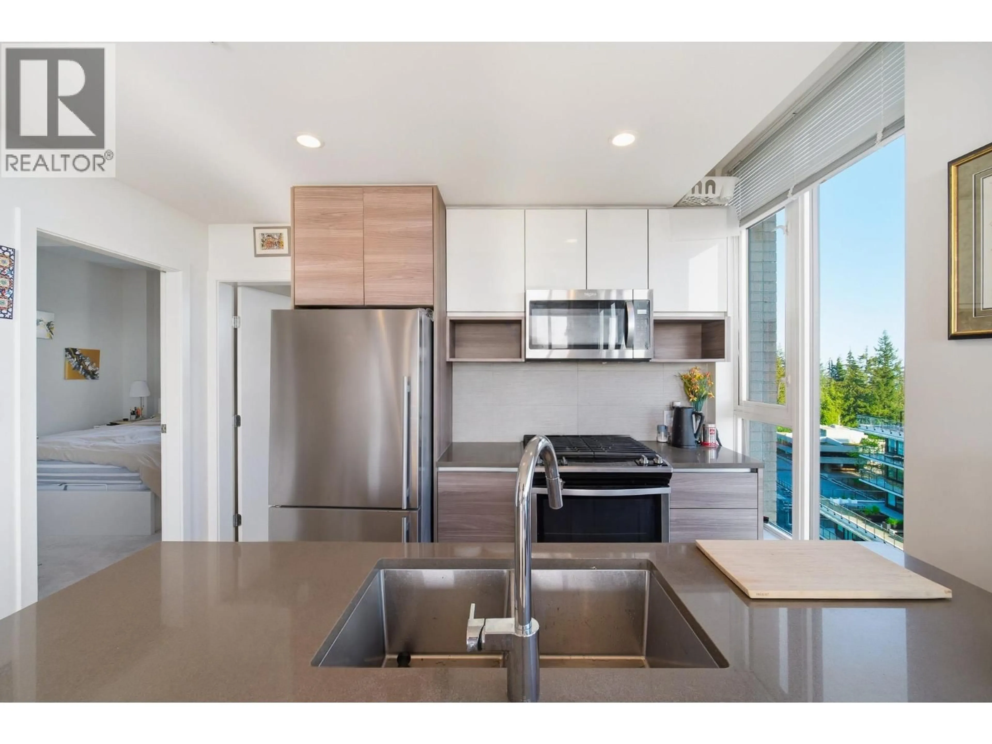 Open concept kitchen, unknown for 1308 - 8850 UNIVERSITY CRESCENT, Burnaby British Columbia V5A0C8