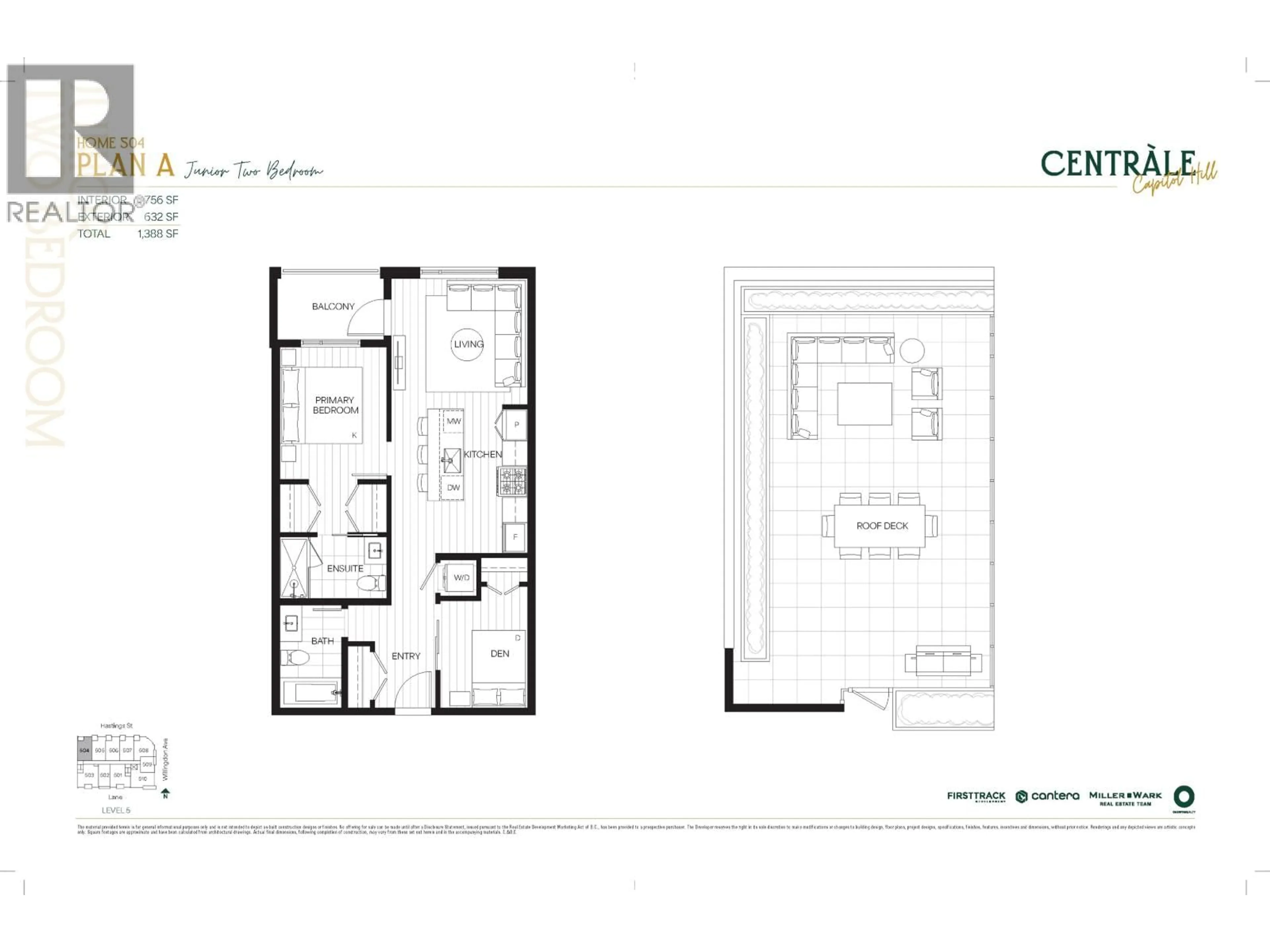 Floor plan for 504 - 4488 HASTINGS STREET, Burnaby British Columbia V0V0V0