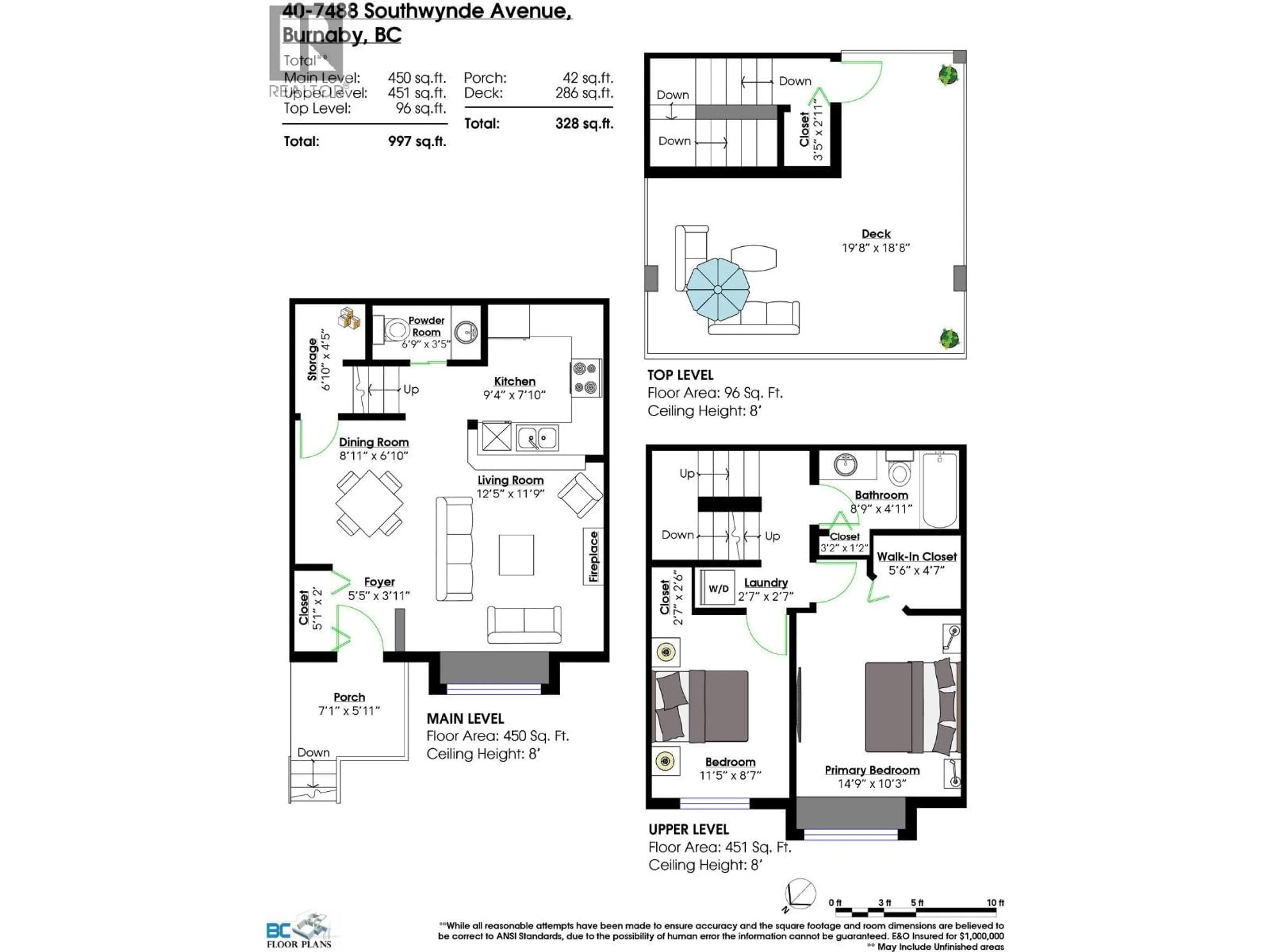 Floor plan for 40 - 7488 SOUTHWYNDE AVENUE, Burnaby British Columbia V3N5C6
