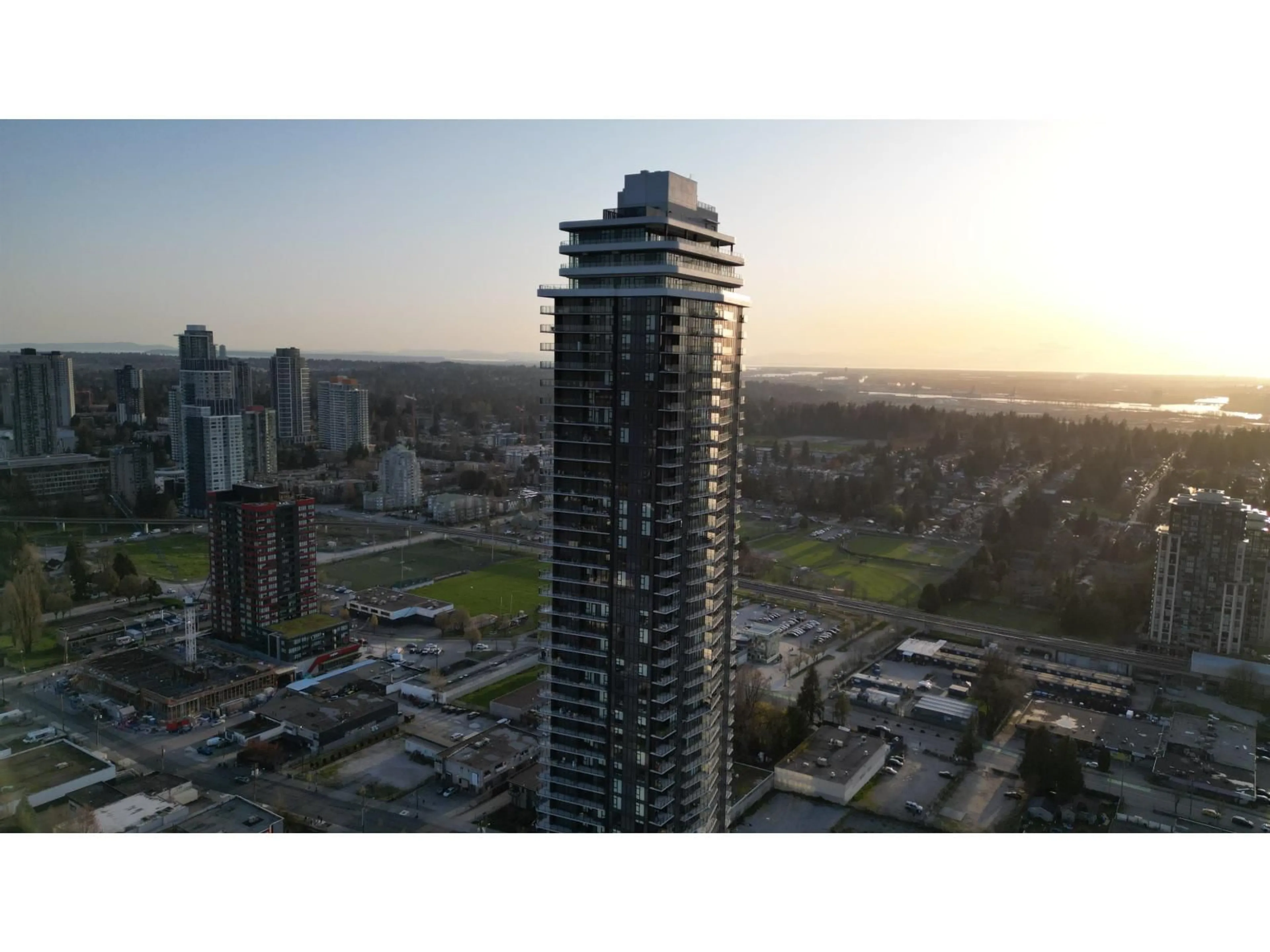 A pic from outside/outdoor area/front of a property/back of a property/a pic from drone, city buildings view from balcony for 3506 - 10750 135A STREET, Surrey British Columbia V3T0V4