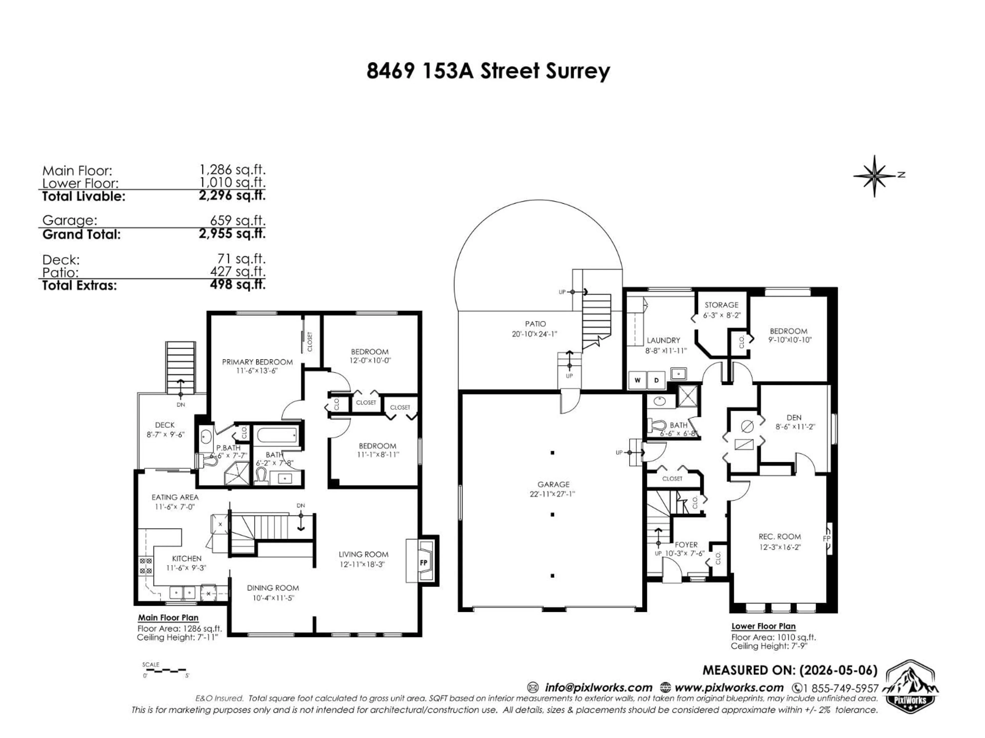 Floor plan for 8469 153A STREET, Surrey British Columbia V3S6J2