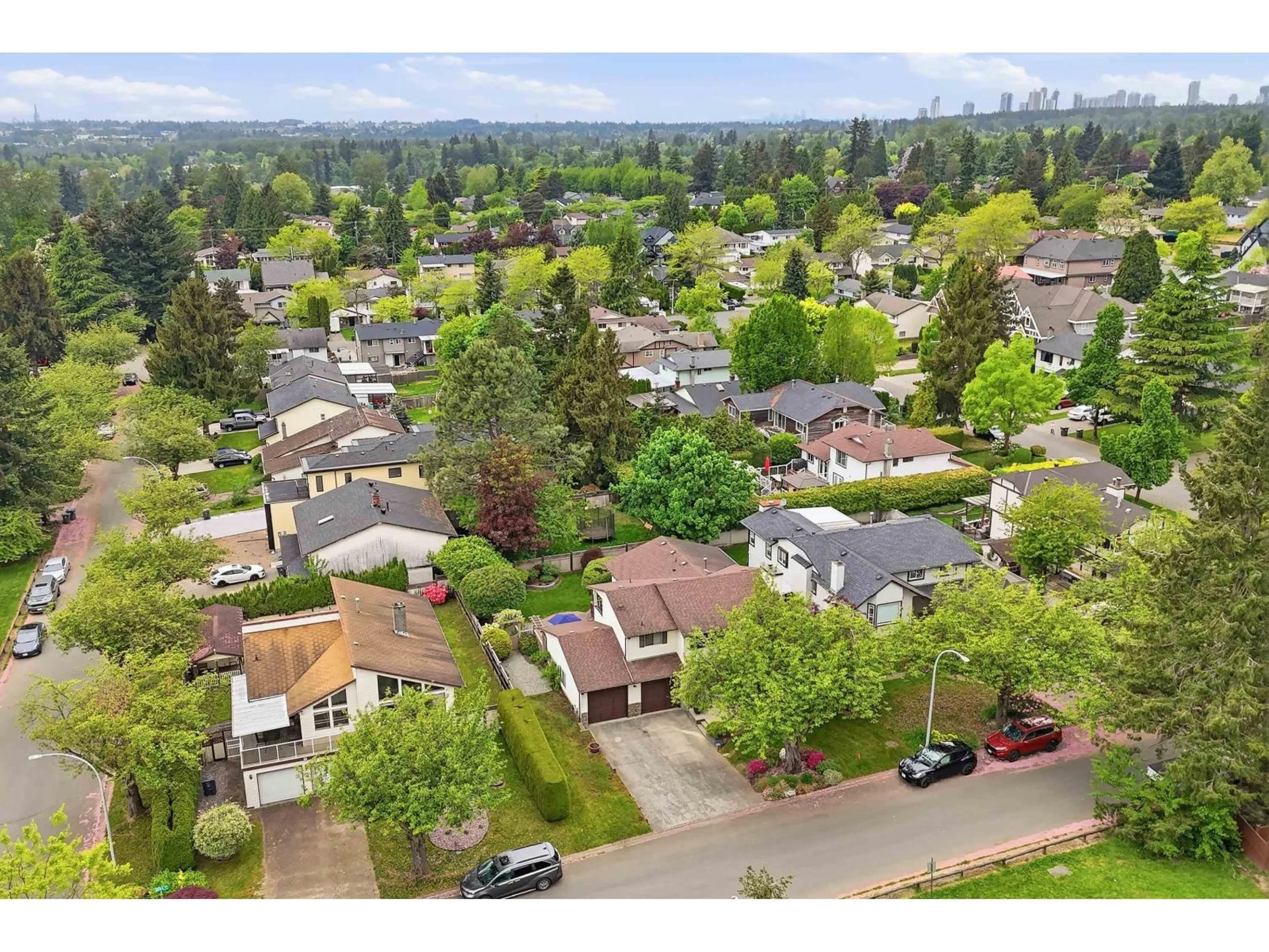 A pic from outside/outdoor area/front of a property/back of a property/a pic from drone, street for 8469 153A STREET, Surrey British Columbia V3S6J2