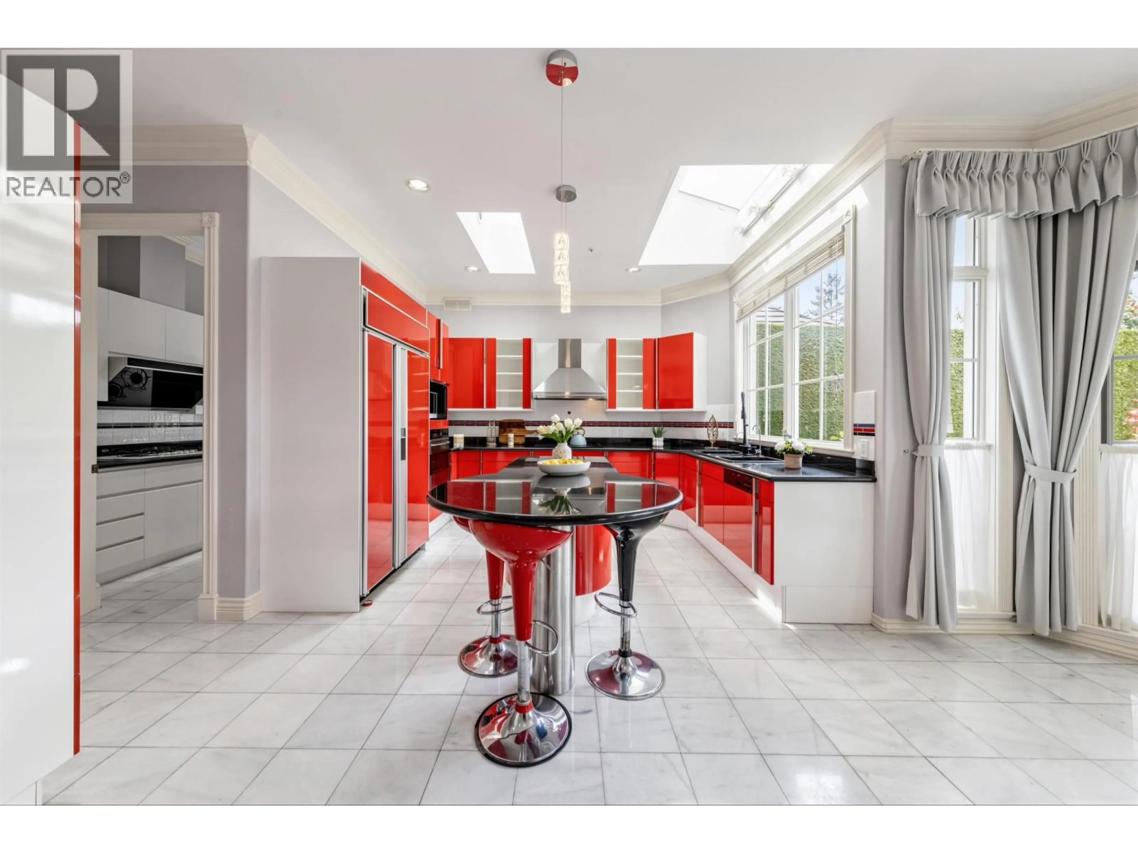 Contemporary kitchen, ceramic/tile floor for 6751 CHATTERTON ROAD, Richmond British Columbia V7C2Y6