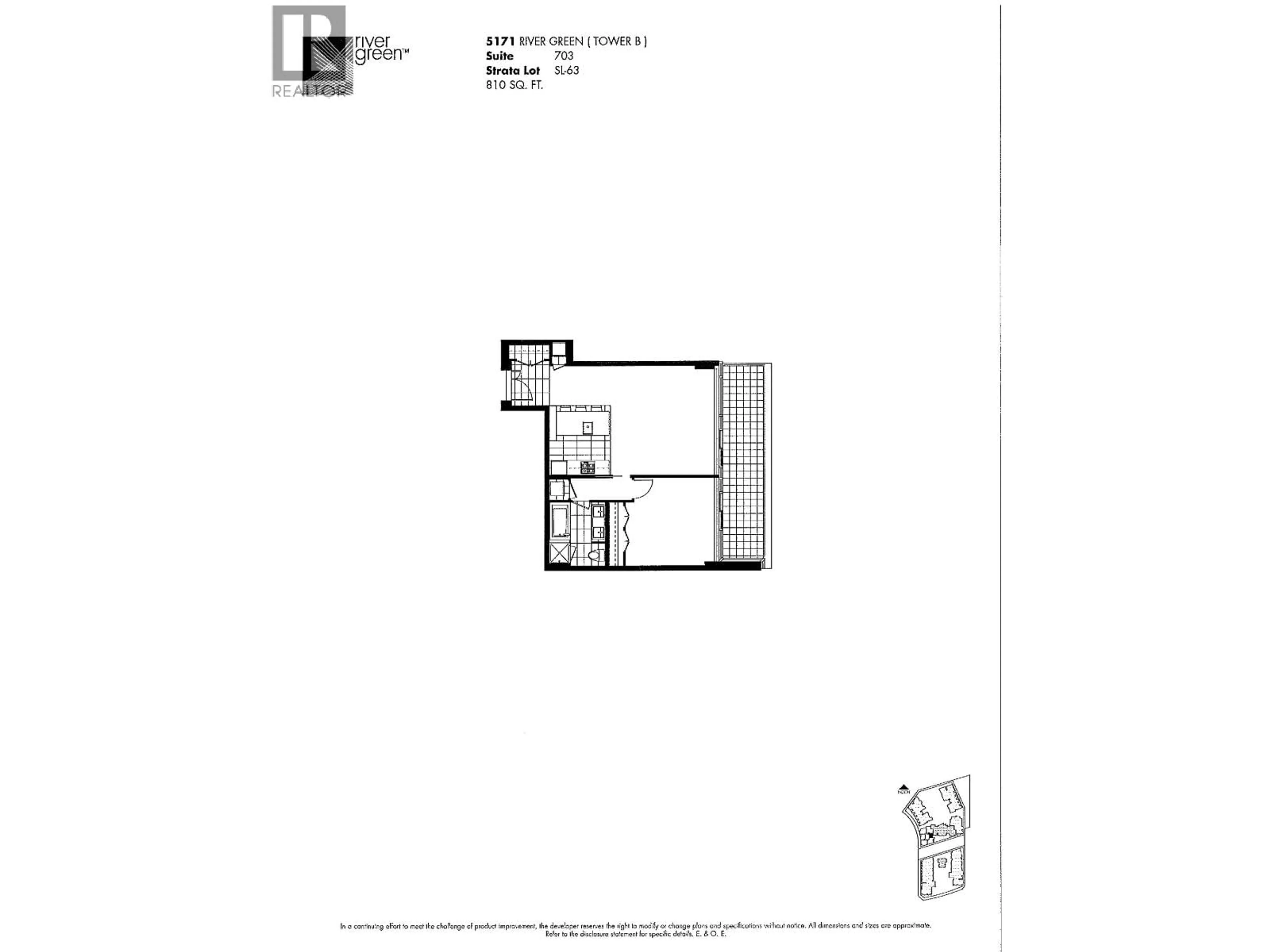 Floor plan for 703 - 5171 BRIGHOUSE WAY, Richmond British Columbia V7C0A6
