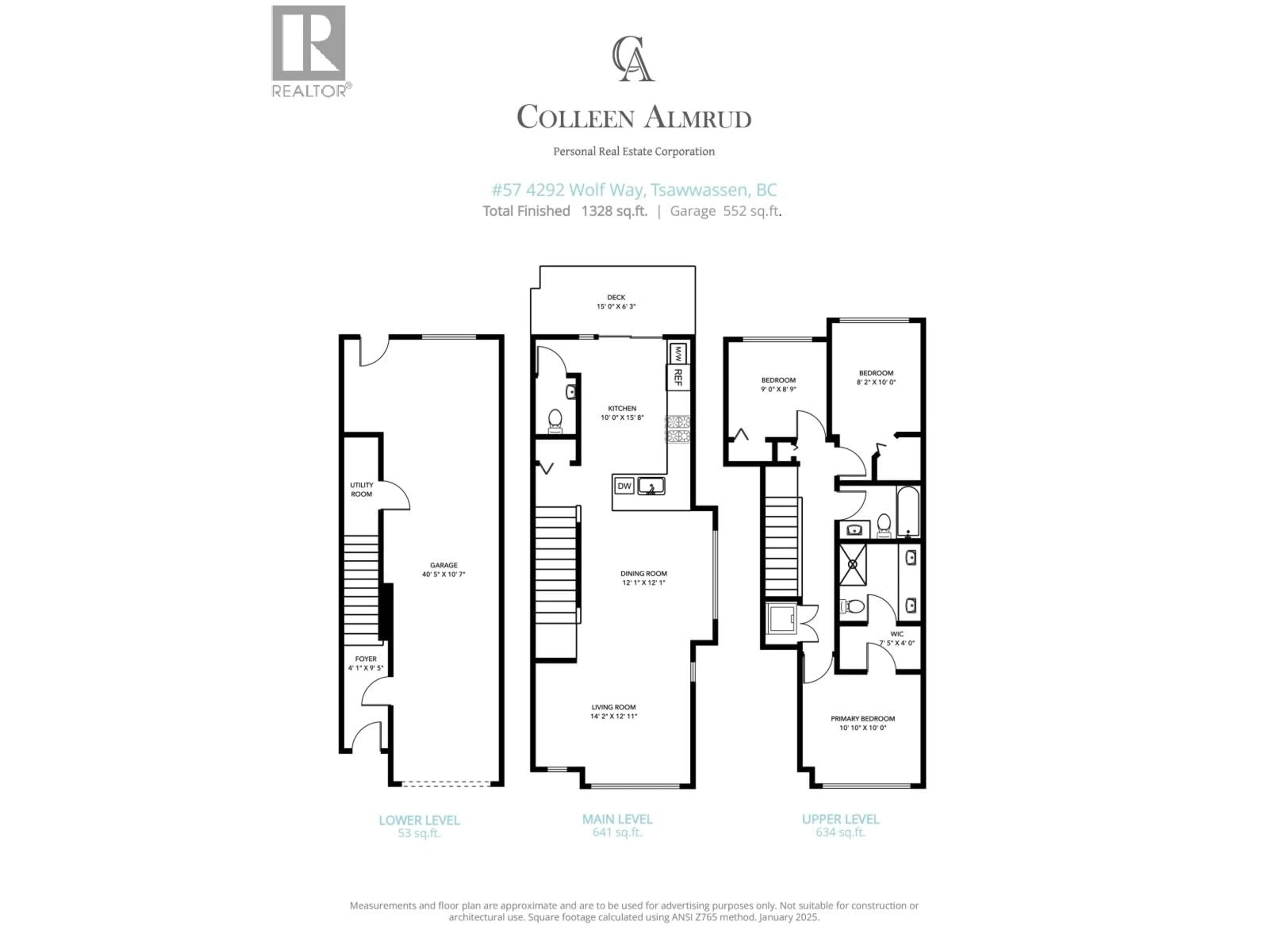 Floor plan for 57 - 4292 WOLF WAY, Tsawwassen British Columbia V4M0E1