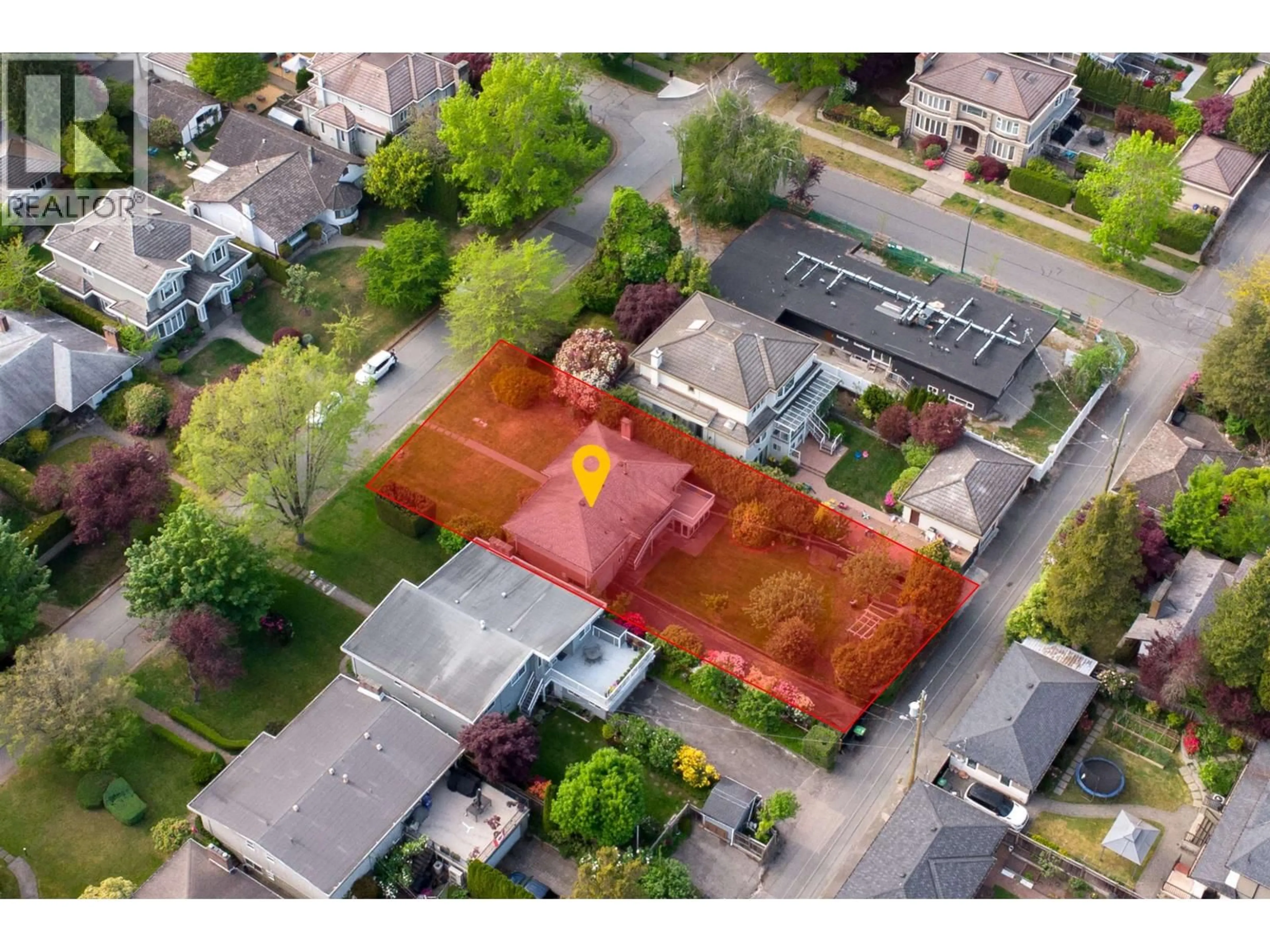 A pic from outside/outdoor area/front of a property/back of a property/a pic from drone, street for 6836 FREMLIN STREET, Vancouver British Columbia V6P3W4
