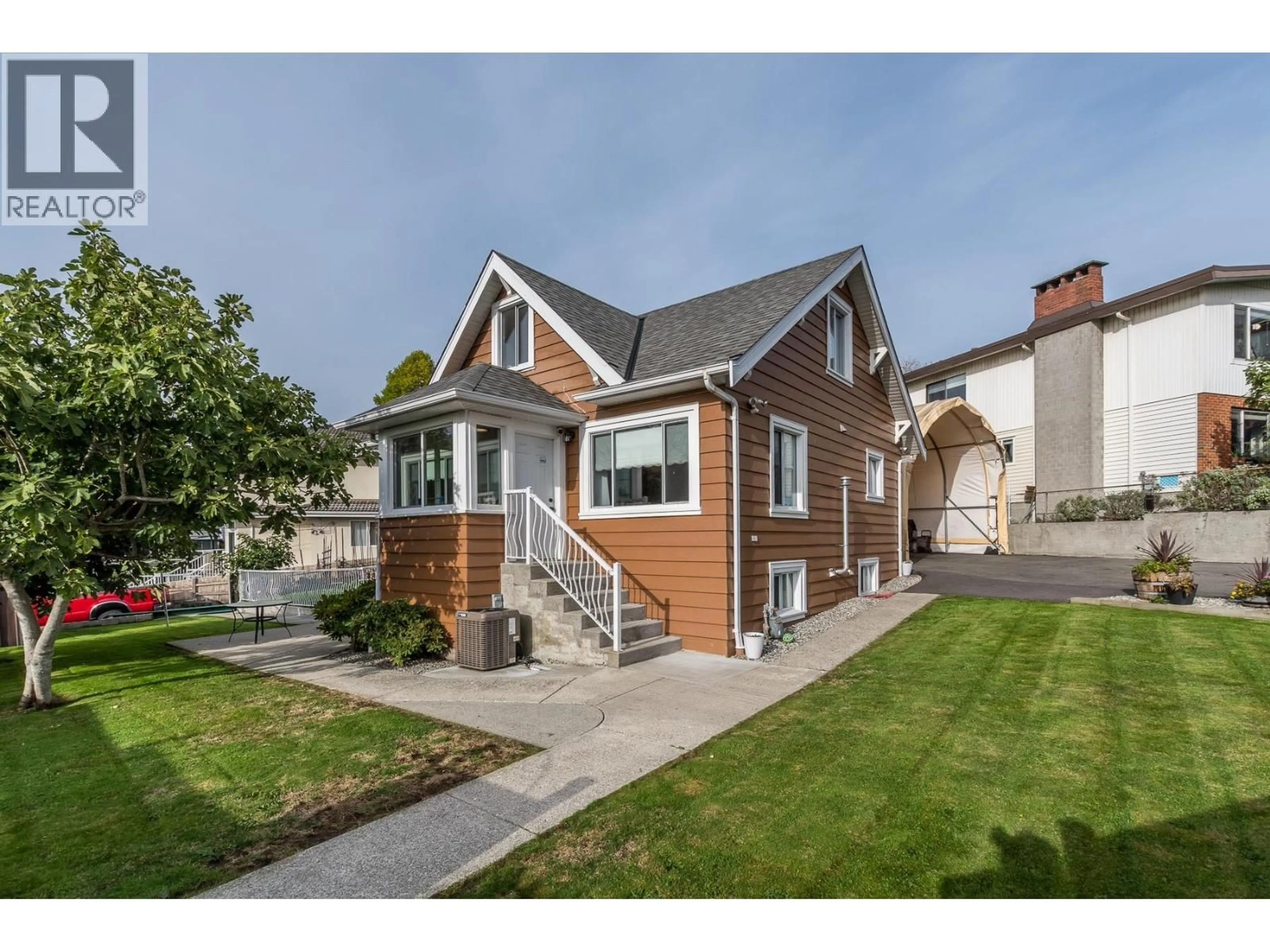 Home with brick exterior material, street for 1276 DOUGLAS ROAD, Burnaby British Columbia V5C4Z9