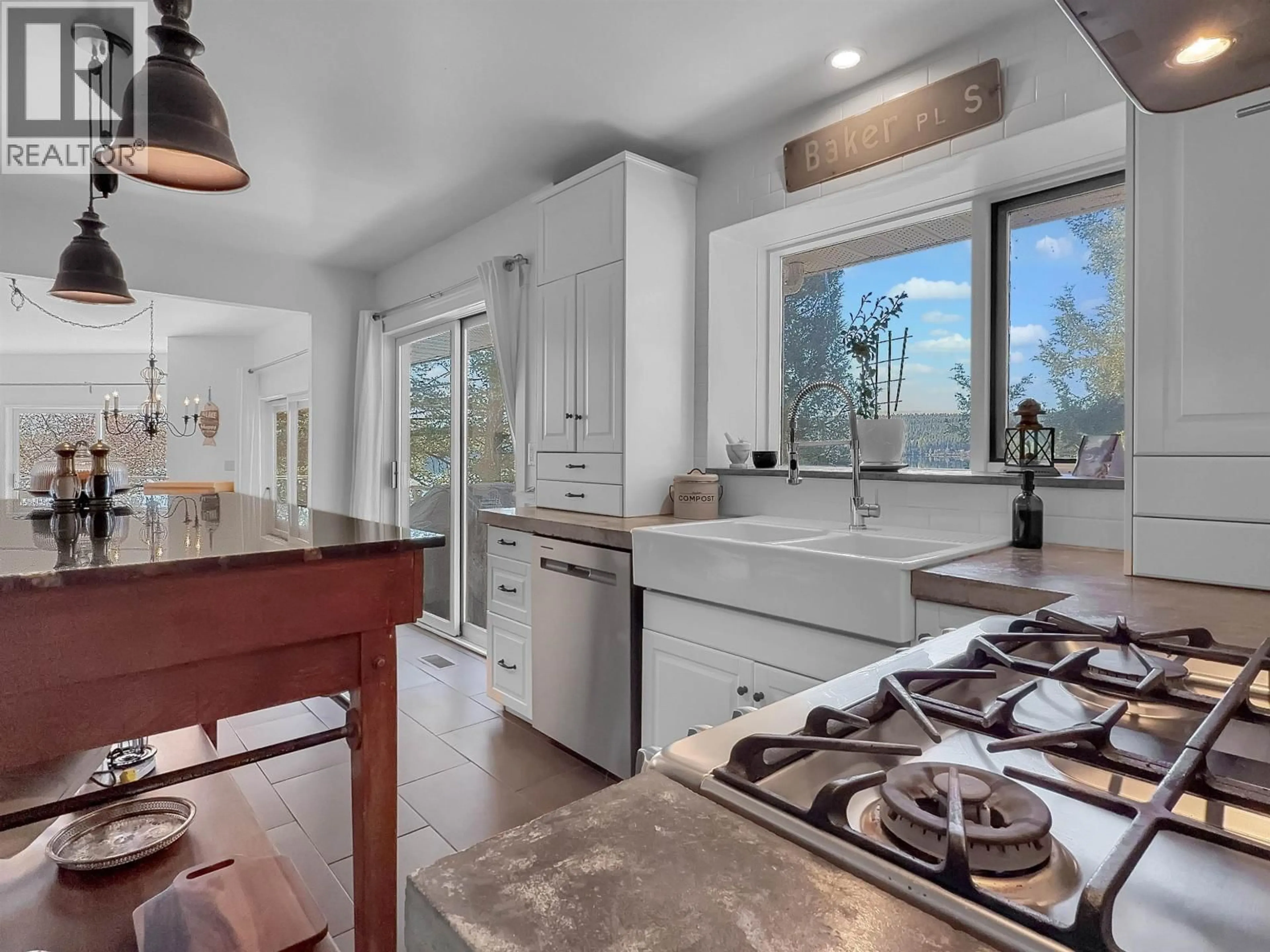 Open concept kitchen, ceramic/tile floor for 3854 EMERALD CRESCENT, Lac La Hache British Columbia V0K1T1