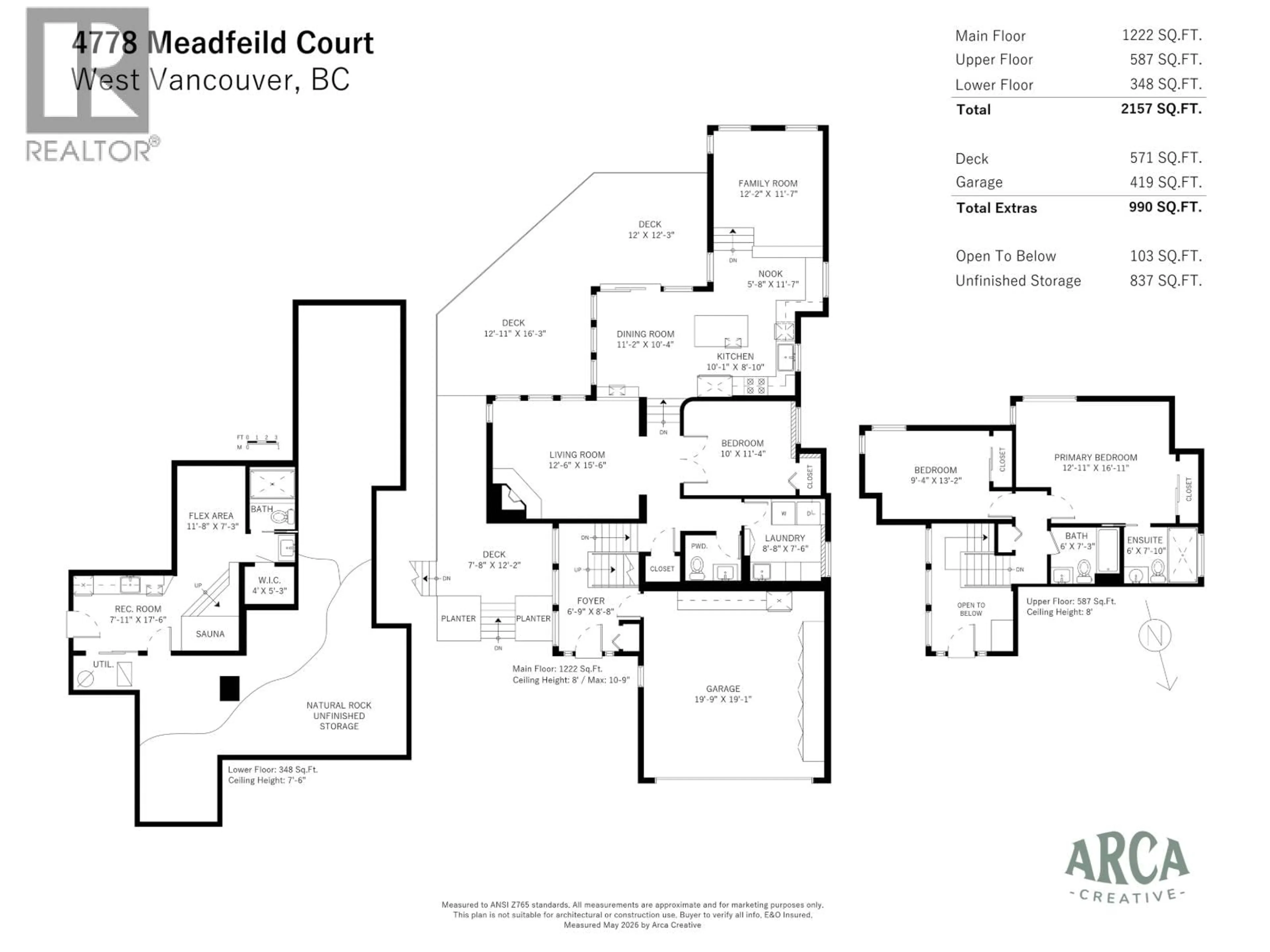 Floor plan for 4778 MEADFEILD COURT, West Vancouver British Columbia V7W2Y3