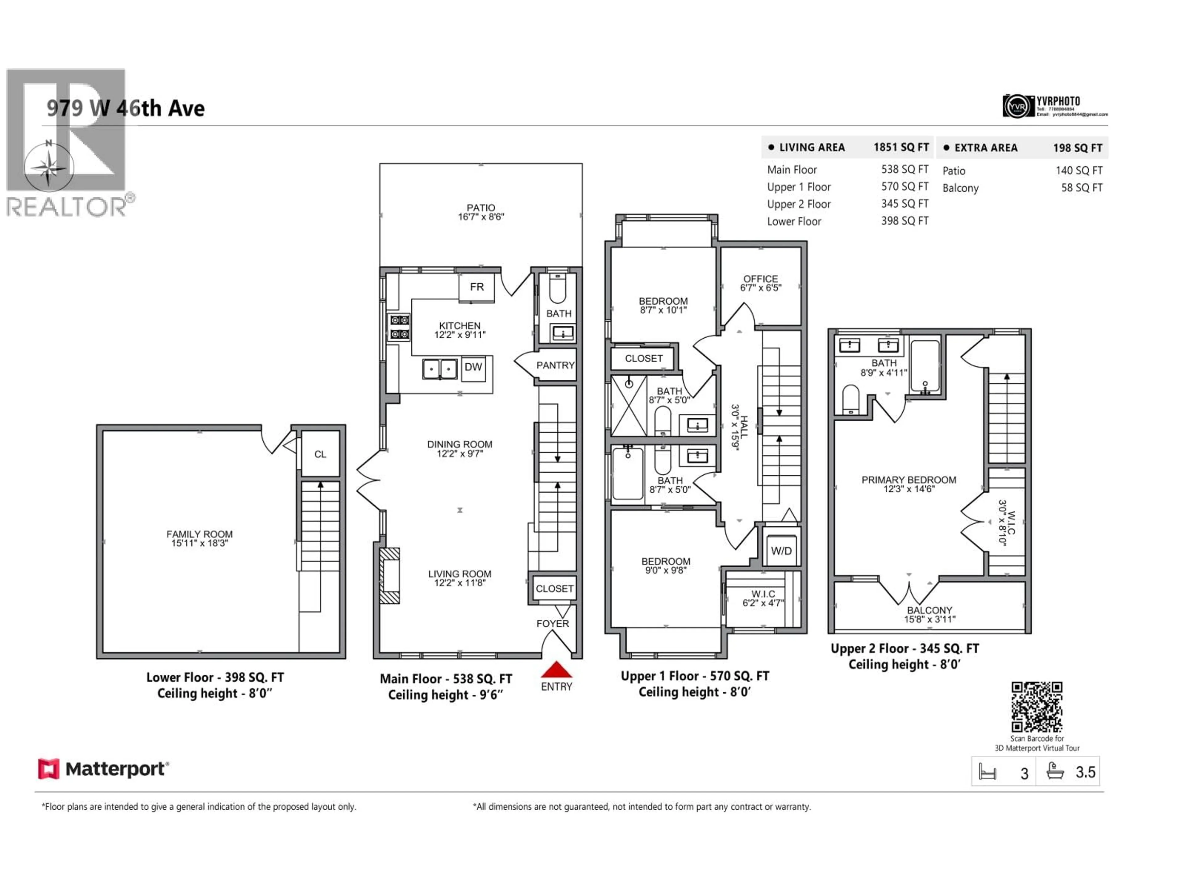 Floor plan for 979 46TH AVENUE, Vancouver British Columbia V5Z2R6