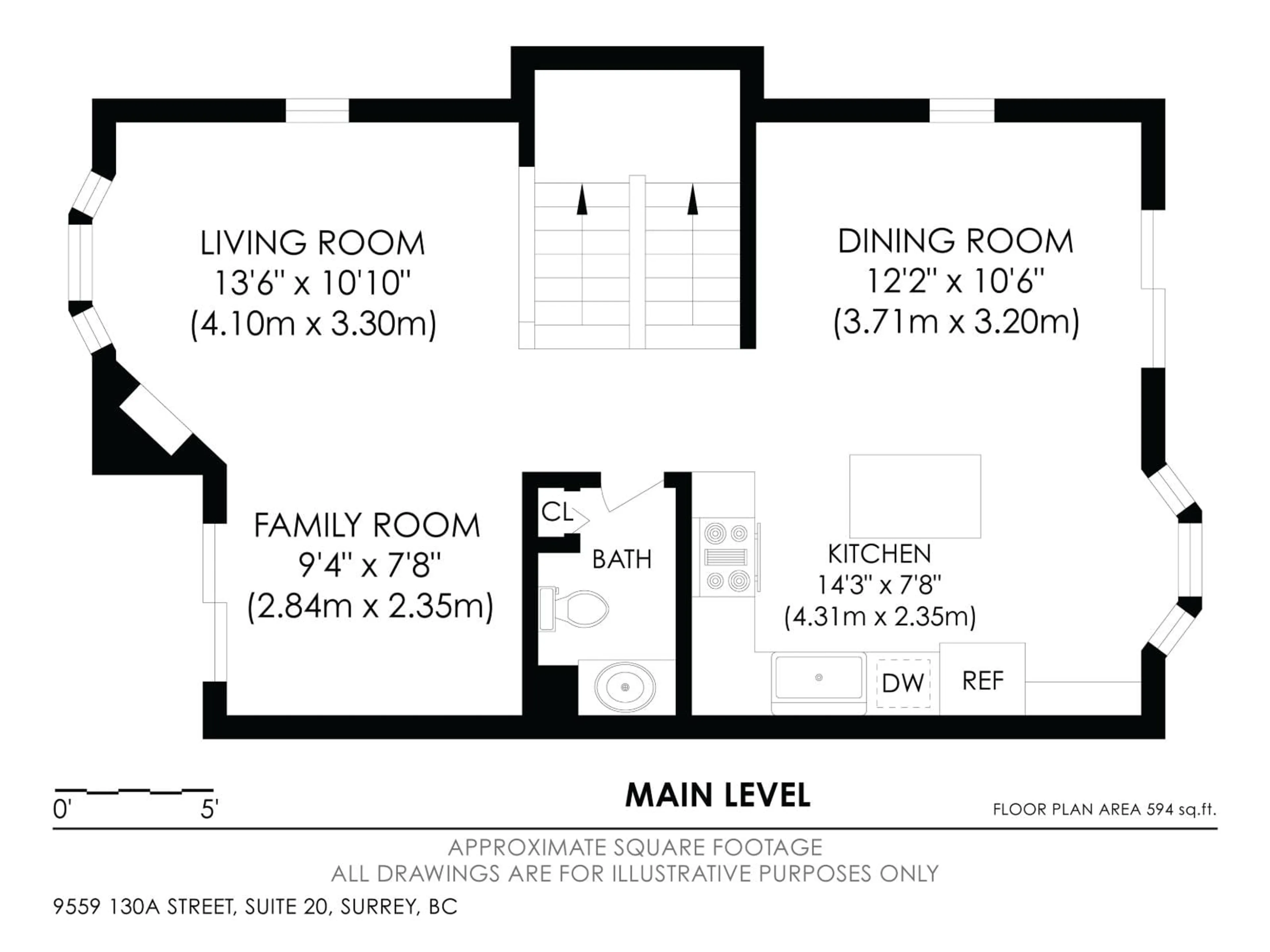 Floor plan for 20 - 9559 130A STREET, Surrey British Columbia V3V5N9