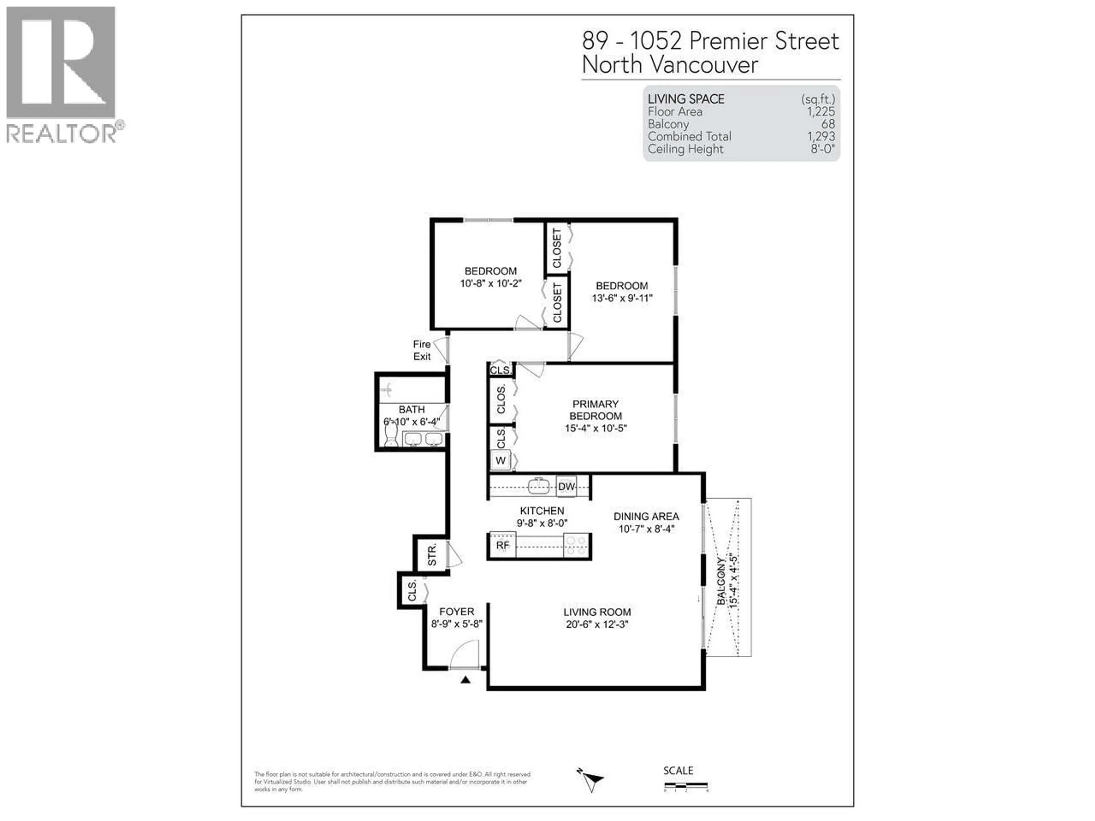 Floor plan for 89 - 1052 PREMIER STREET, North Vancouver British Columbia V7J2G8