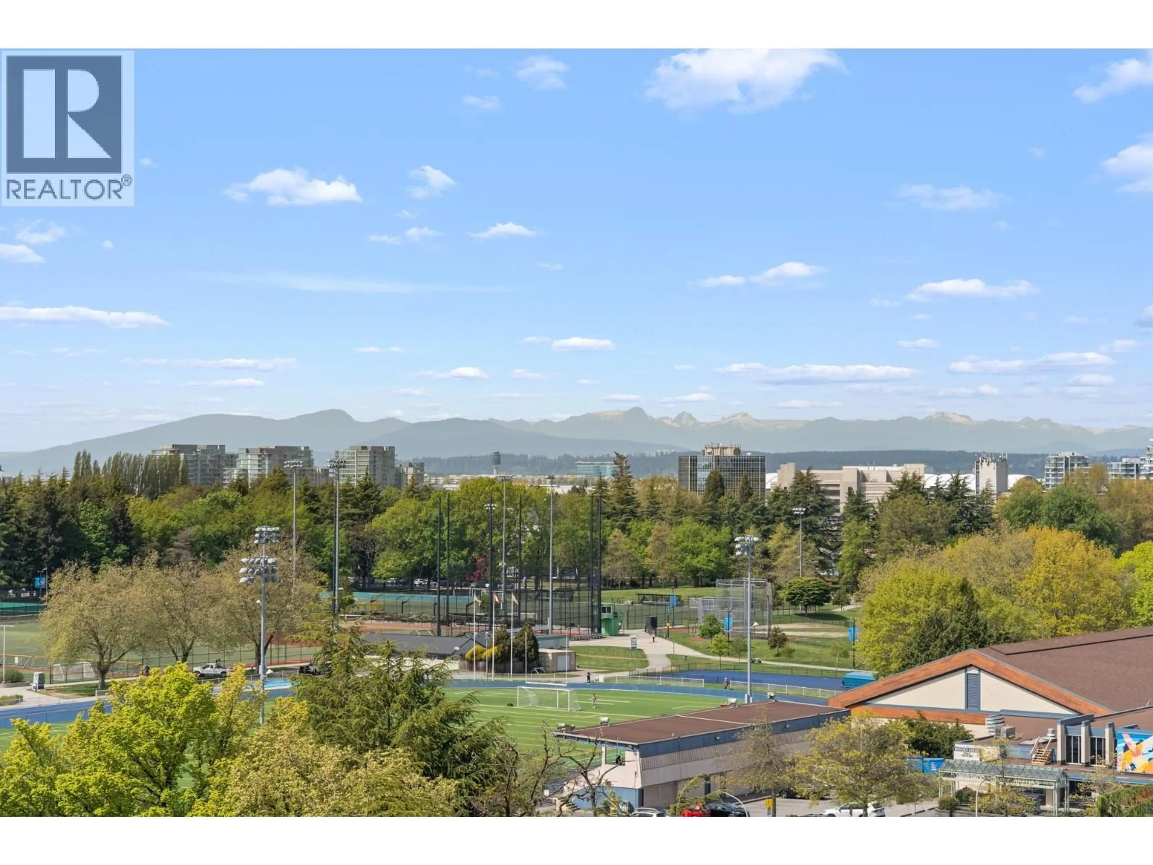 A pic from outside/outdoor area/front of a property/back of a property/a pic from drone, mountain view for 1100 - 7680 GRANVILLE AVENUE, Richmond British Columbia V6Y4B9