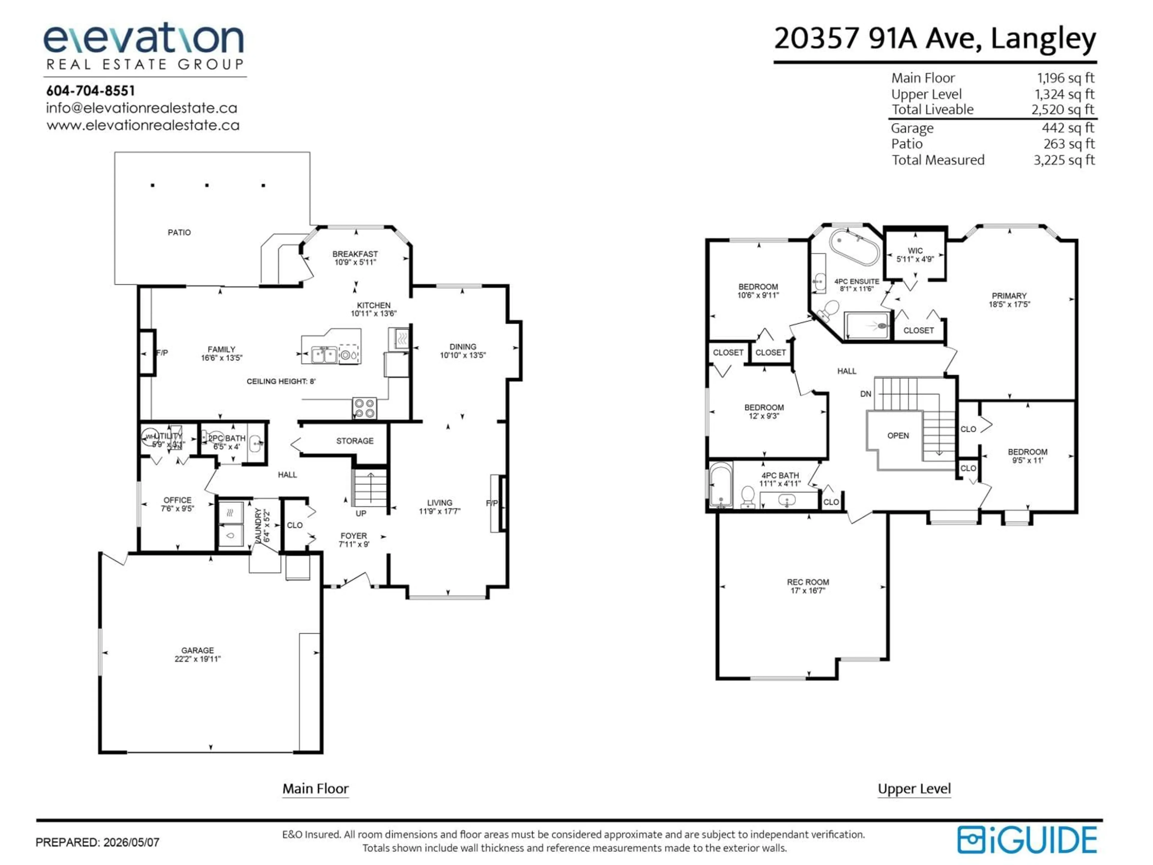 Floor plan for 20357 91A AVENUE, Langley British Columbia V1M2G2