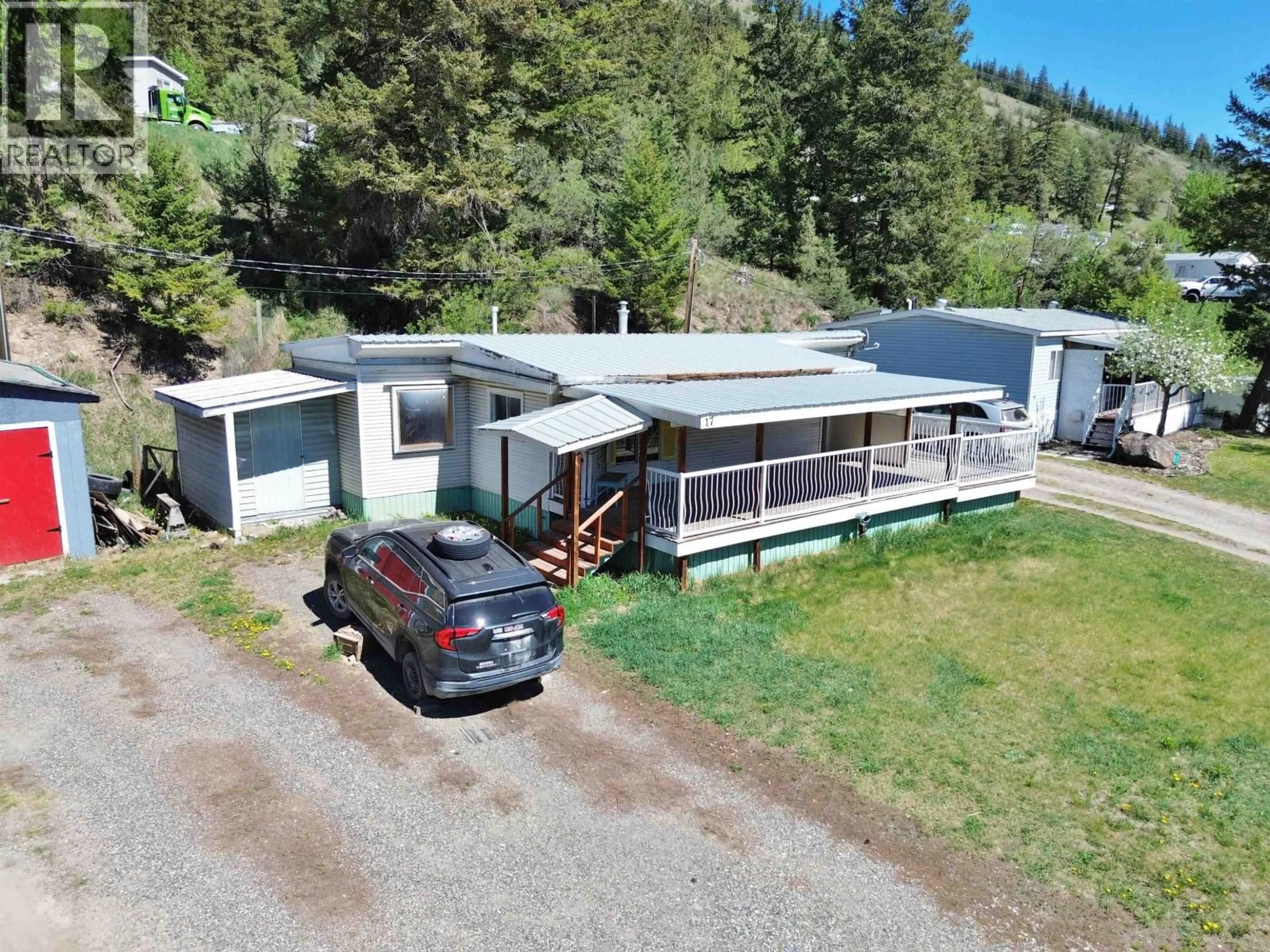 A pic from outside/outdoor area/front of a property/back of a property/a pic from drone, unknown for 17 - 560 SODA CREEK ROAD, Williams Lake British Columbia V2G5E7