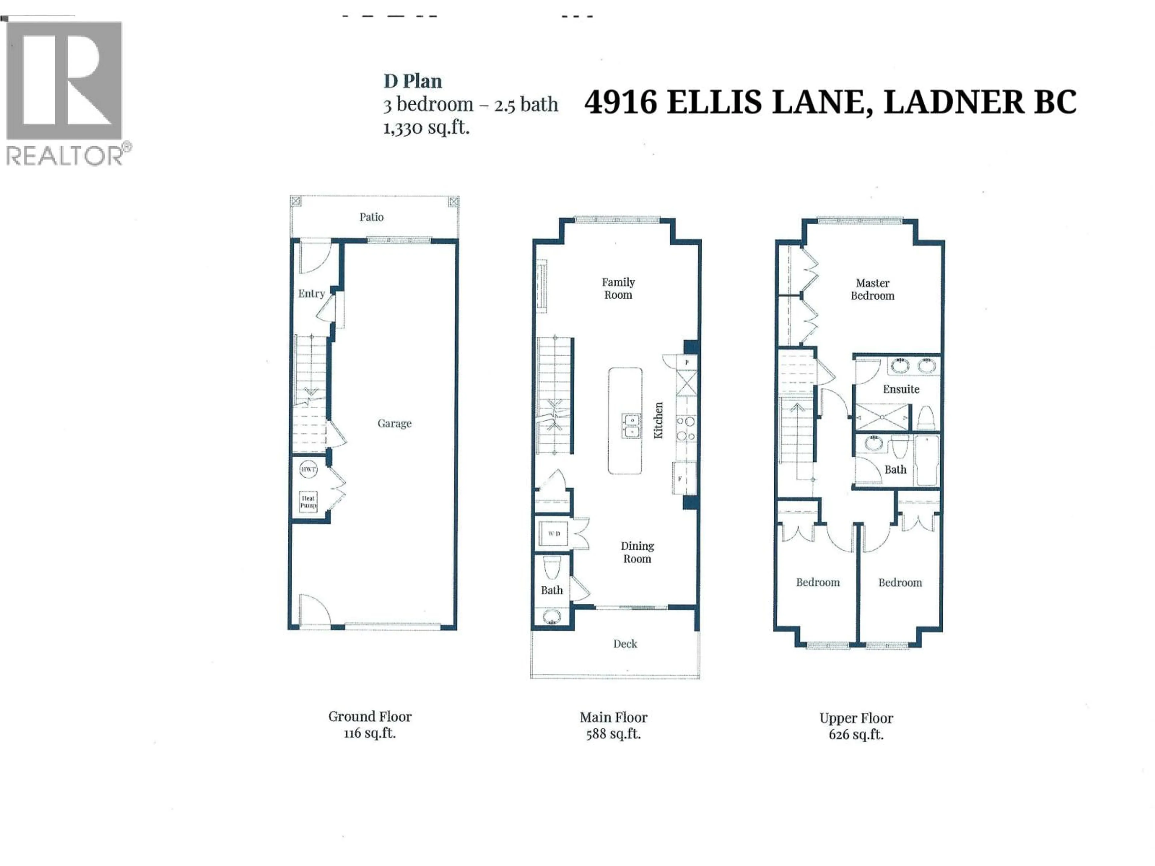 Floor plan for 4916 ELLIS LANE, Delta British Columbia V4K0E1