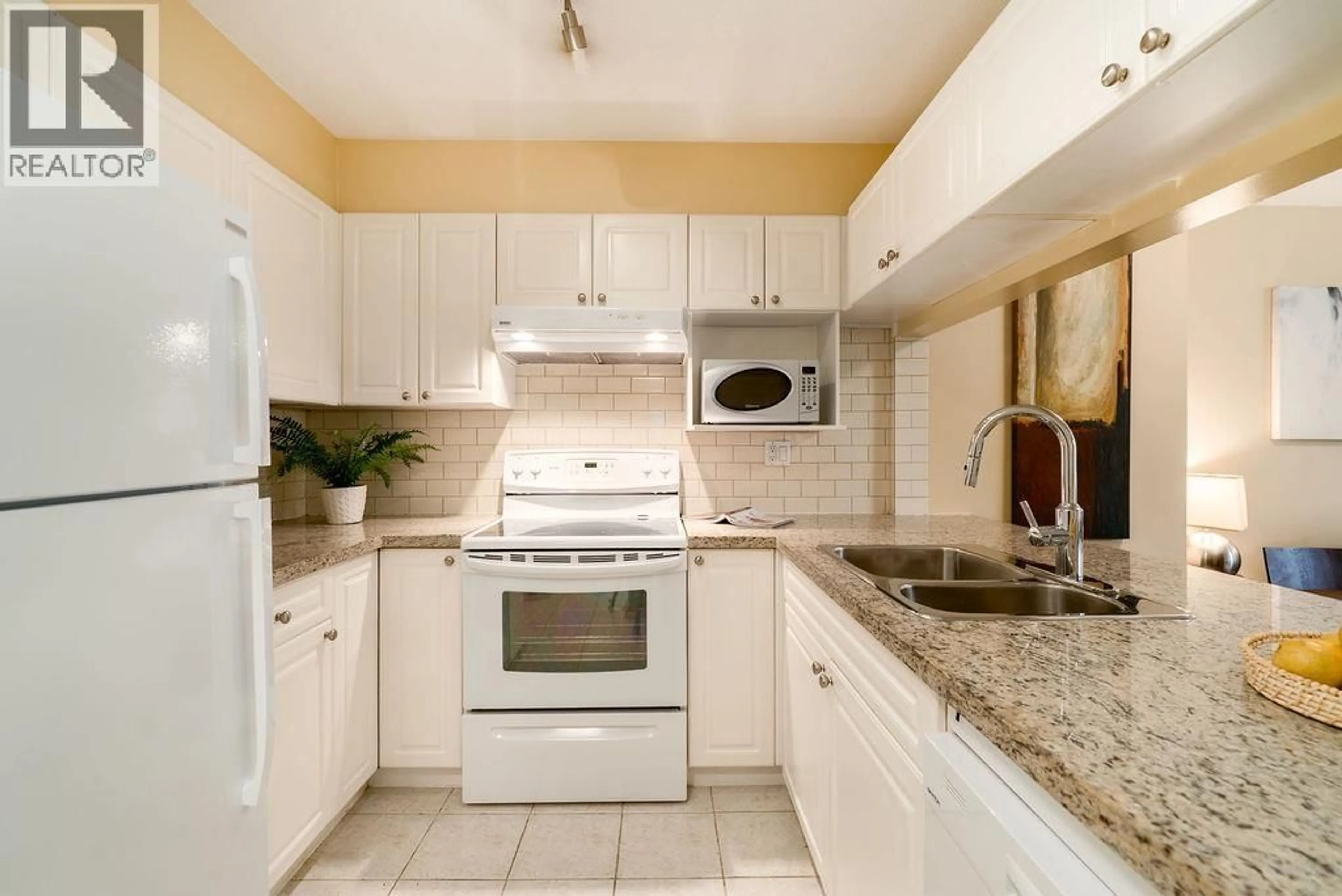 Standard kitchen, ceramic/tile floor for 106 - 5860 DOVER CRESCENT, Richmond British Columbia V7C5S6