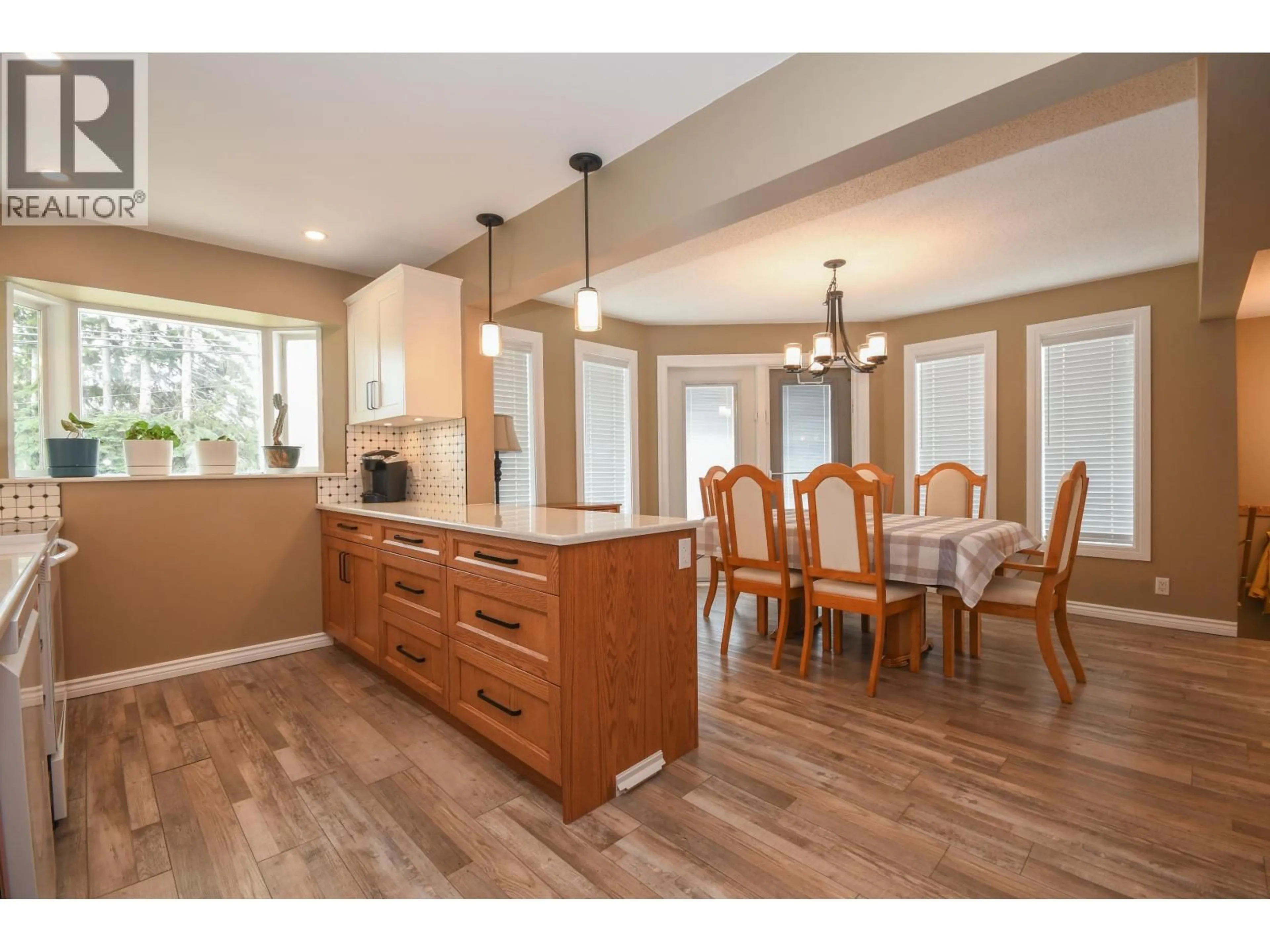Open concept kitchen, wood/laminate floor for 4090 WEISBROD ROAD, Prince George British Columbia V2K2S5