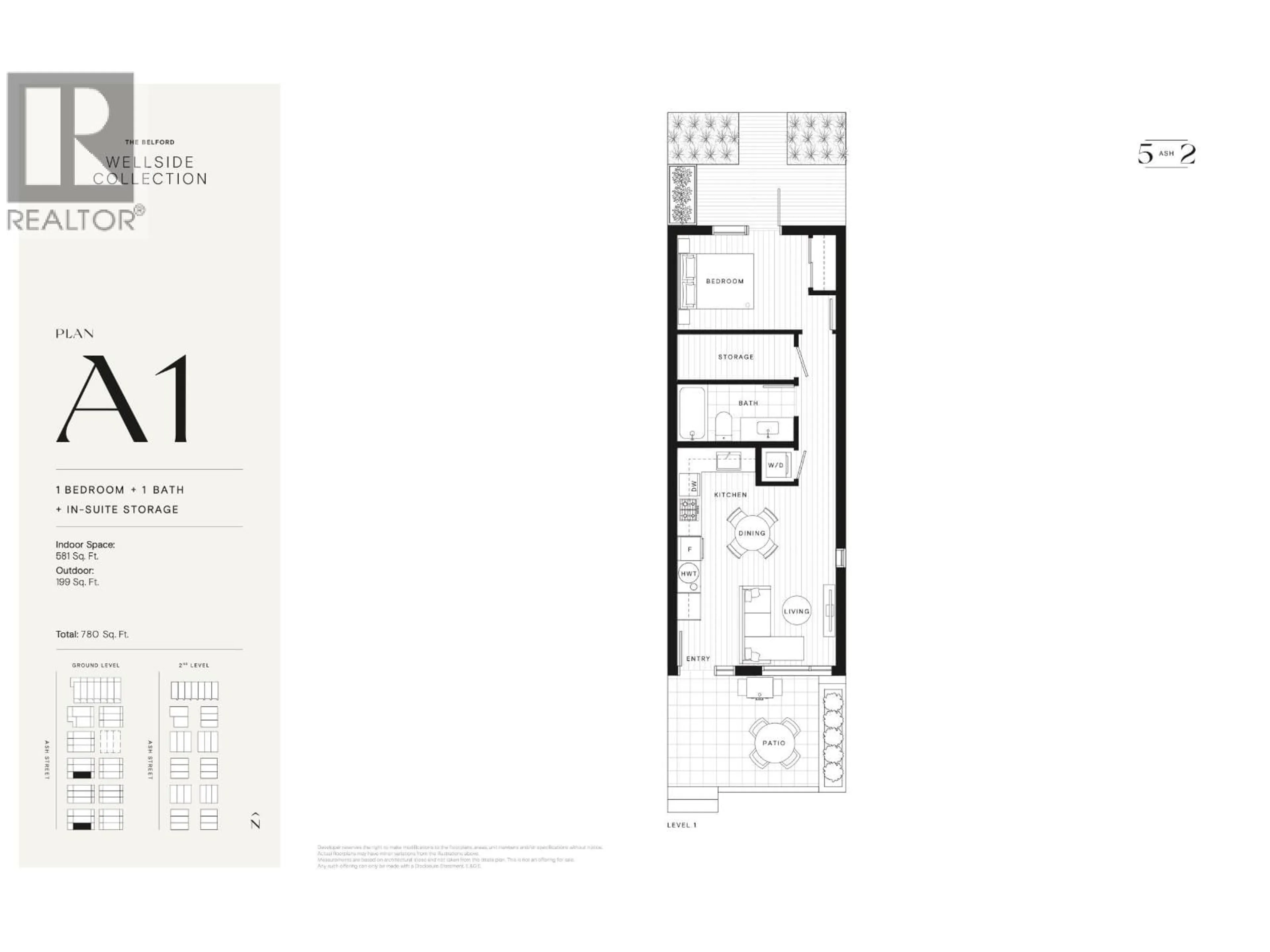 Floor plan for 125 - 6818 ASH STREET, Vancouver British Columbia V6P3K4