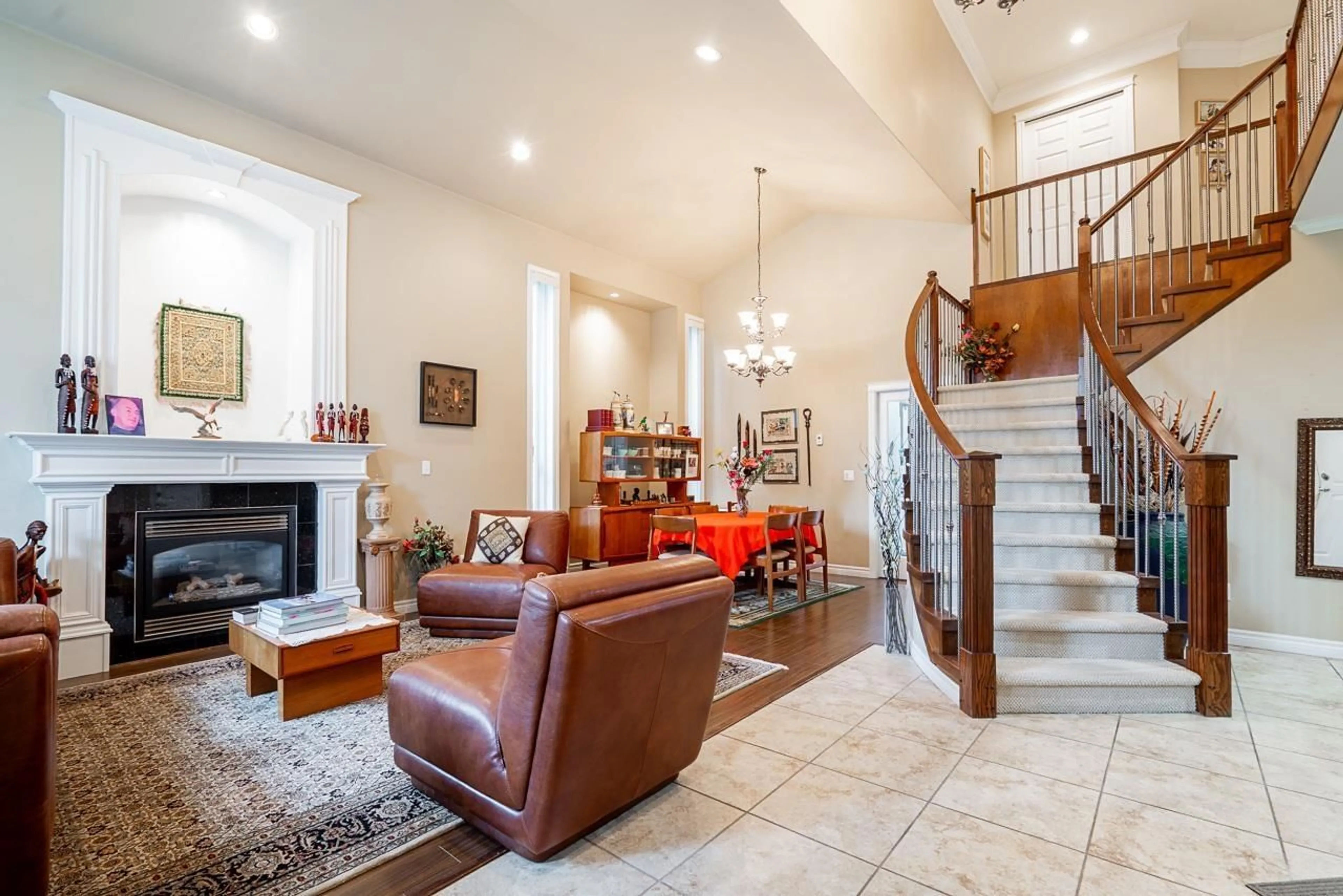 Living room with furniture, ceramic/tile floor for 15128 68A AVENUE, Surrey British Columbia V3S7Y7