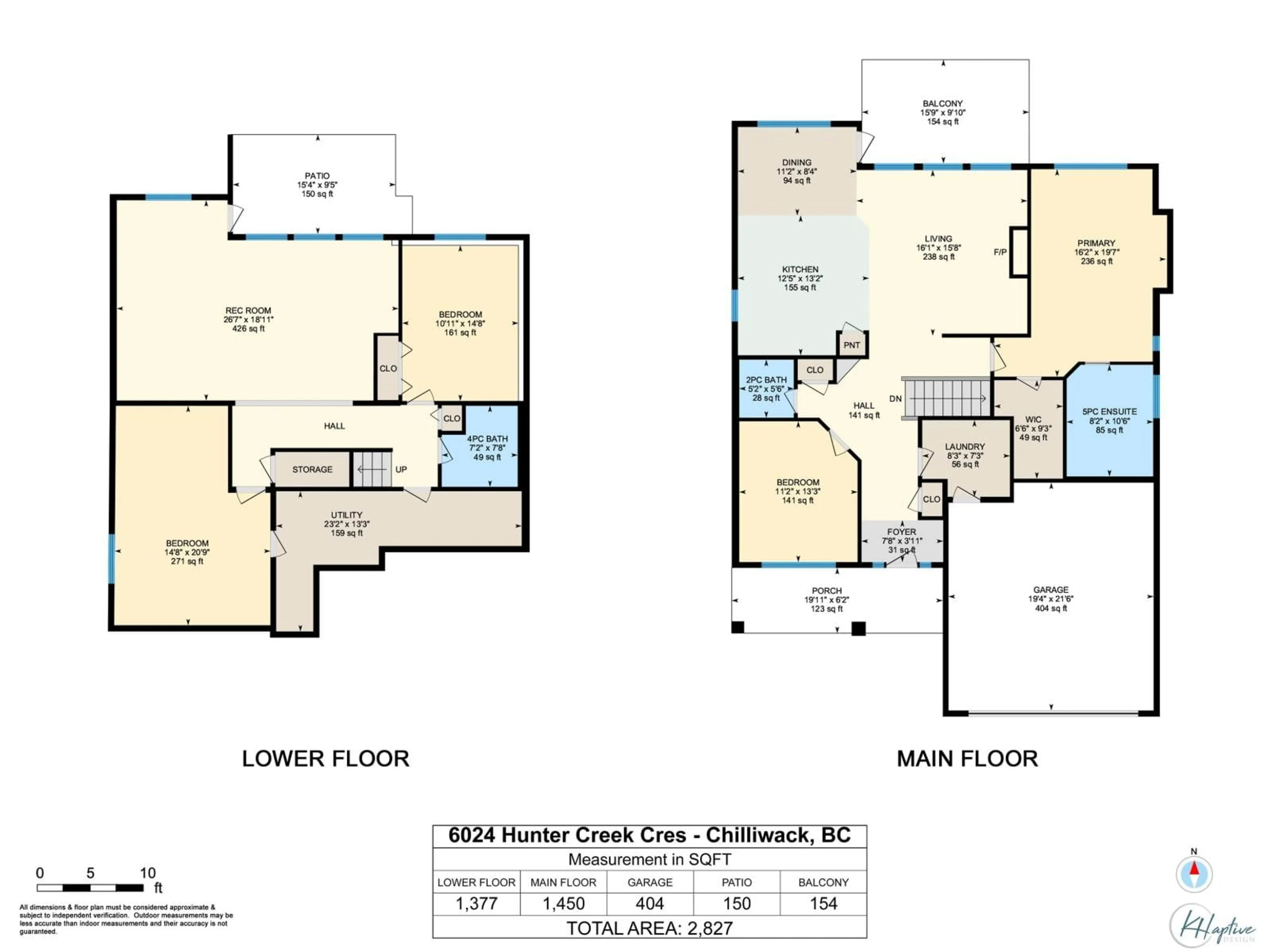 Floor plan for 6024 HUNTER CREEK CRESCENT, Chilliwack British Columbia V2R0B7
