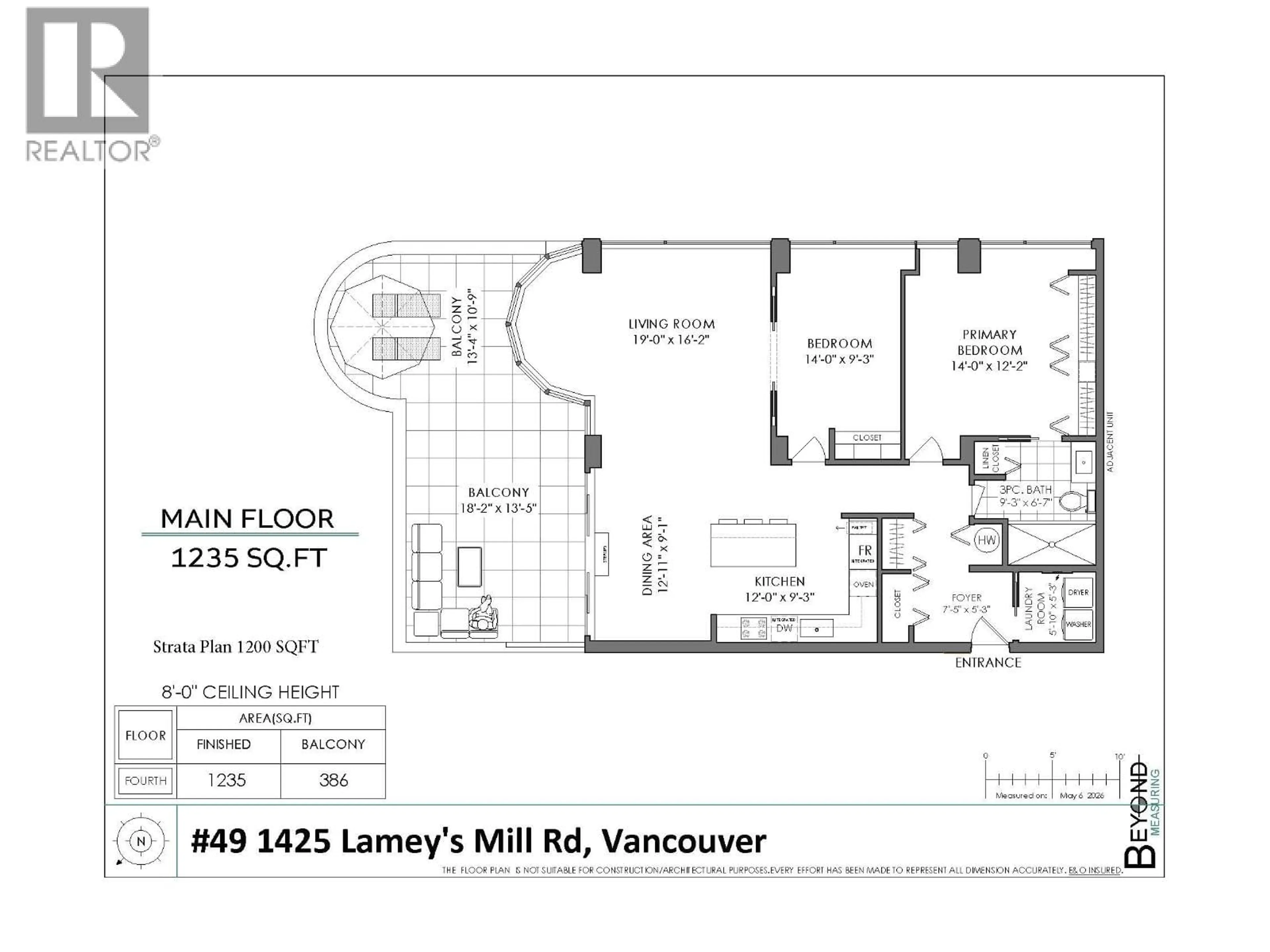 Floor plan for 49 - 1425 LAMEY'S MILL ROAD, Vancouver British Columbia V6H3W2