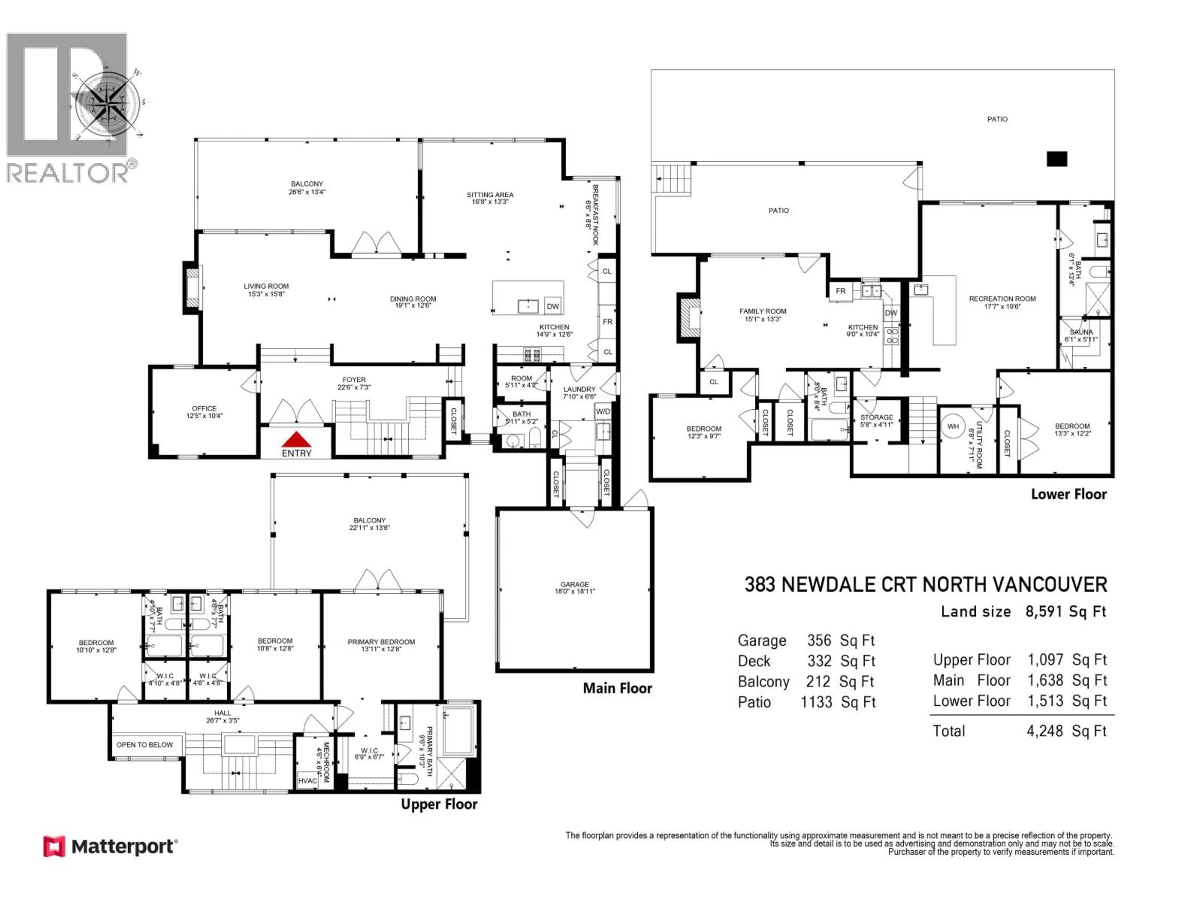 Floor plan for 383 NEWDALE COURT, North Vancouver British Columbia V7N3H3