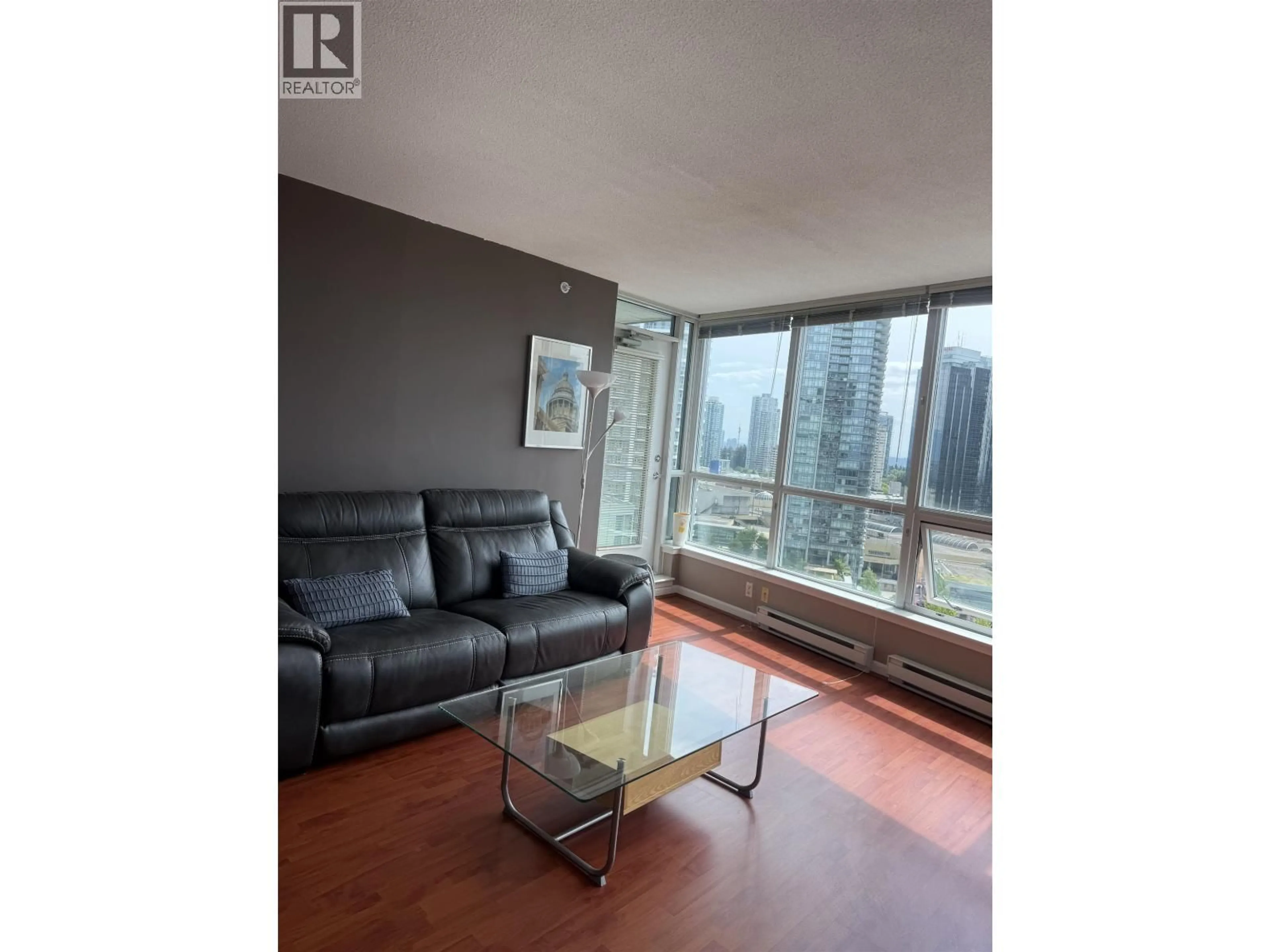 Living room with furniture, wood/laminate floor for 2501 - 6088 WILLINGDON AVENUE, Burnaby British Columbia V5H4V2