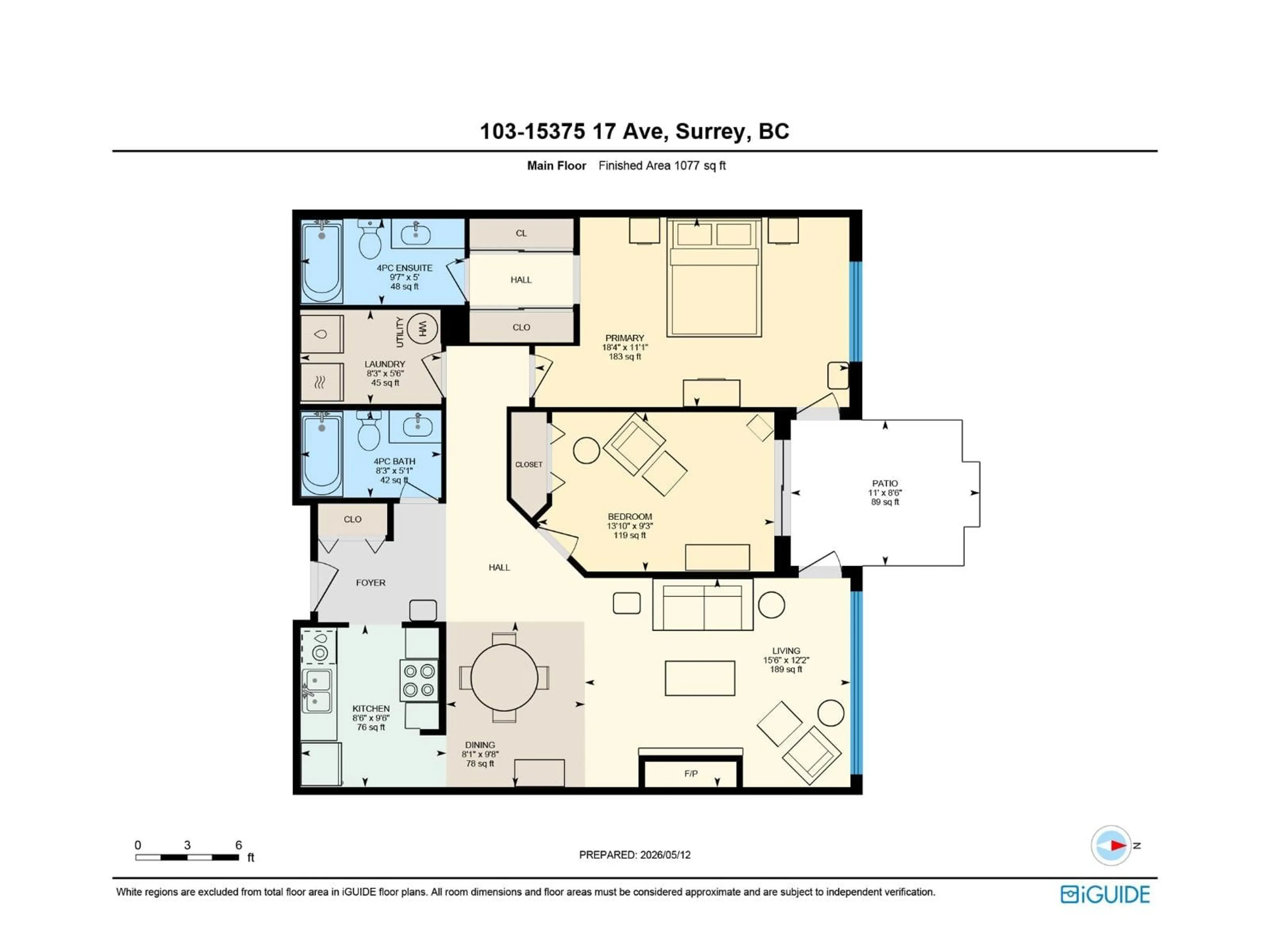 Floor plan for 103 - 15375 17 AVENUE, Surrey British Columbia V4A1T8