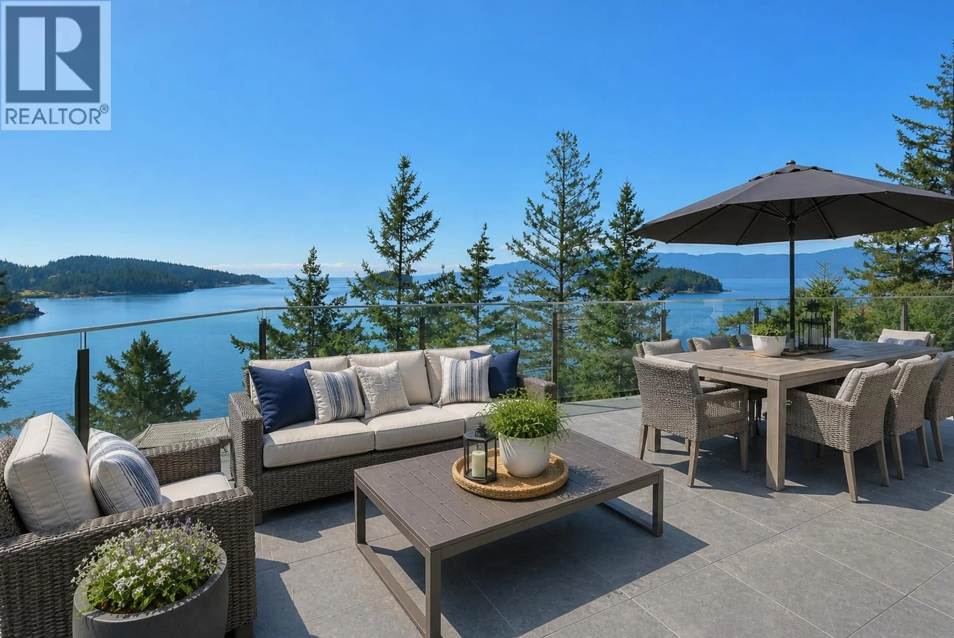 Patio, water/lake/river/ocean view for 4276 ORCA ROAD, Pender Harbour British Columbia V0N1S1