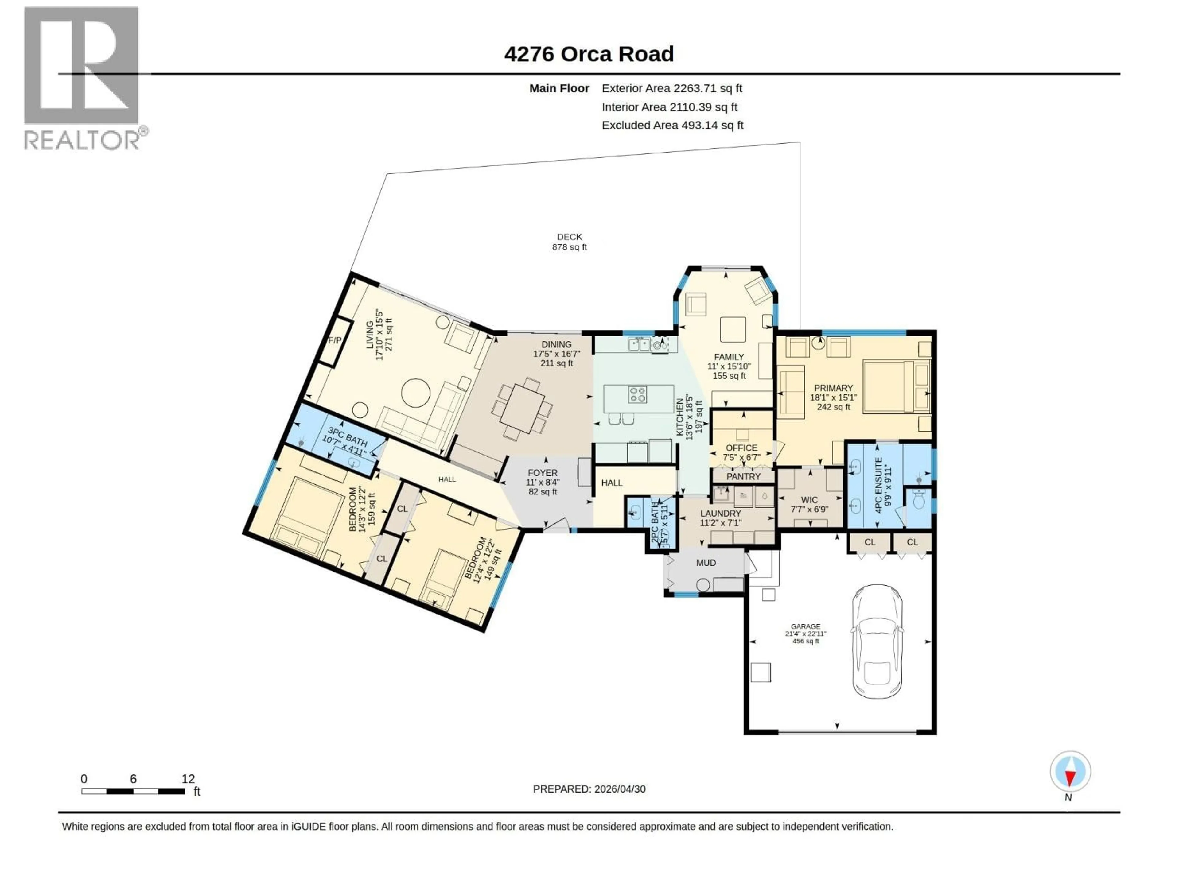Floor plan for 4276 ORCA ROAD, Pender Harbour British Columbia V0N1S1