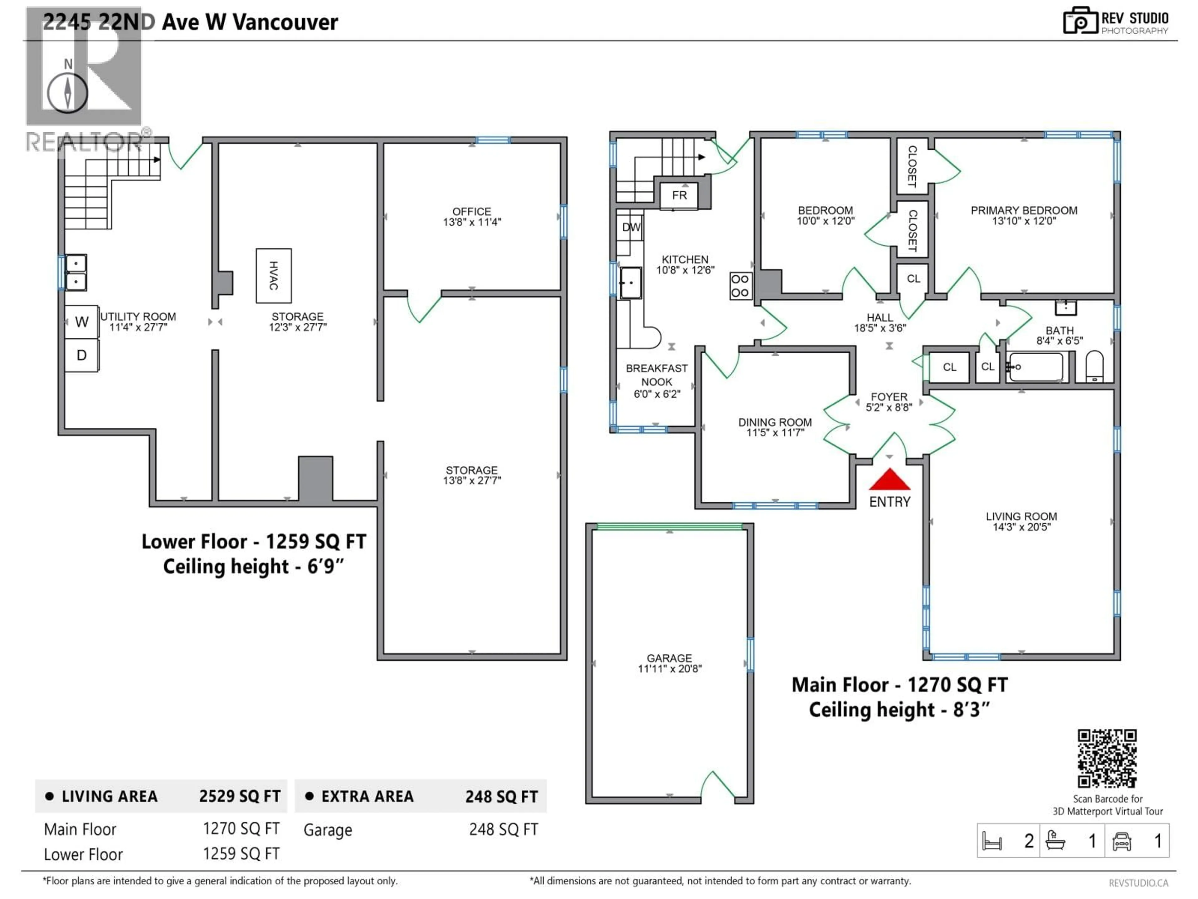 Floor plan for 2245 22ND AVENUE, Vancouver British Columbia V6L1L6