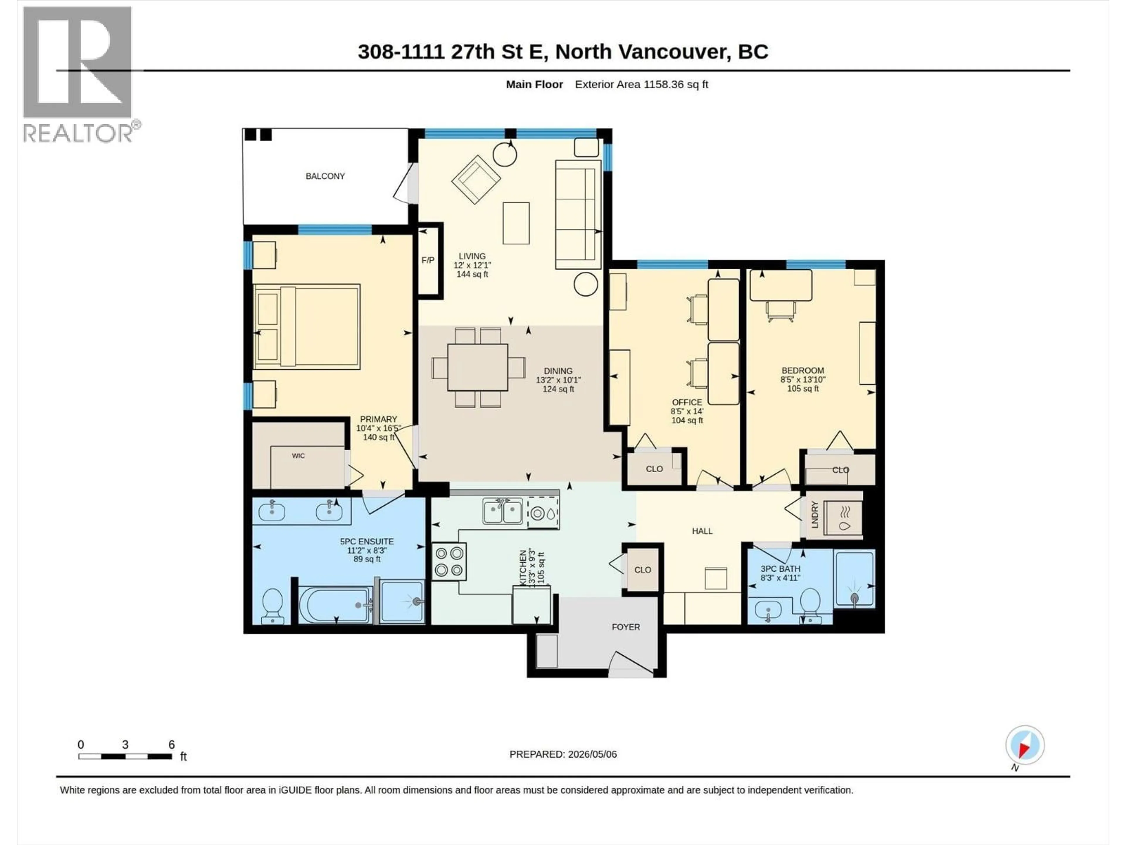 Floor plan for 308 - 1111 27TH STREET, North Vancouver British Columbia V7J1S3