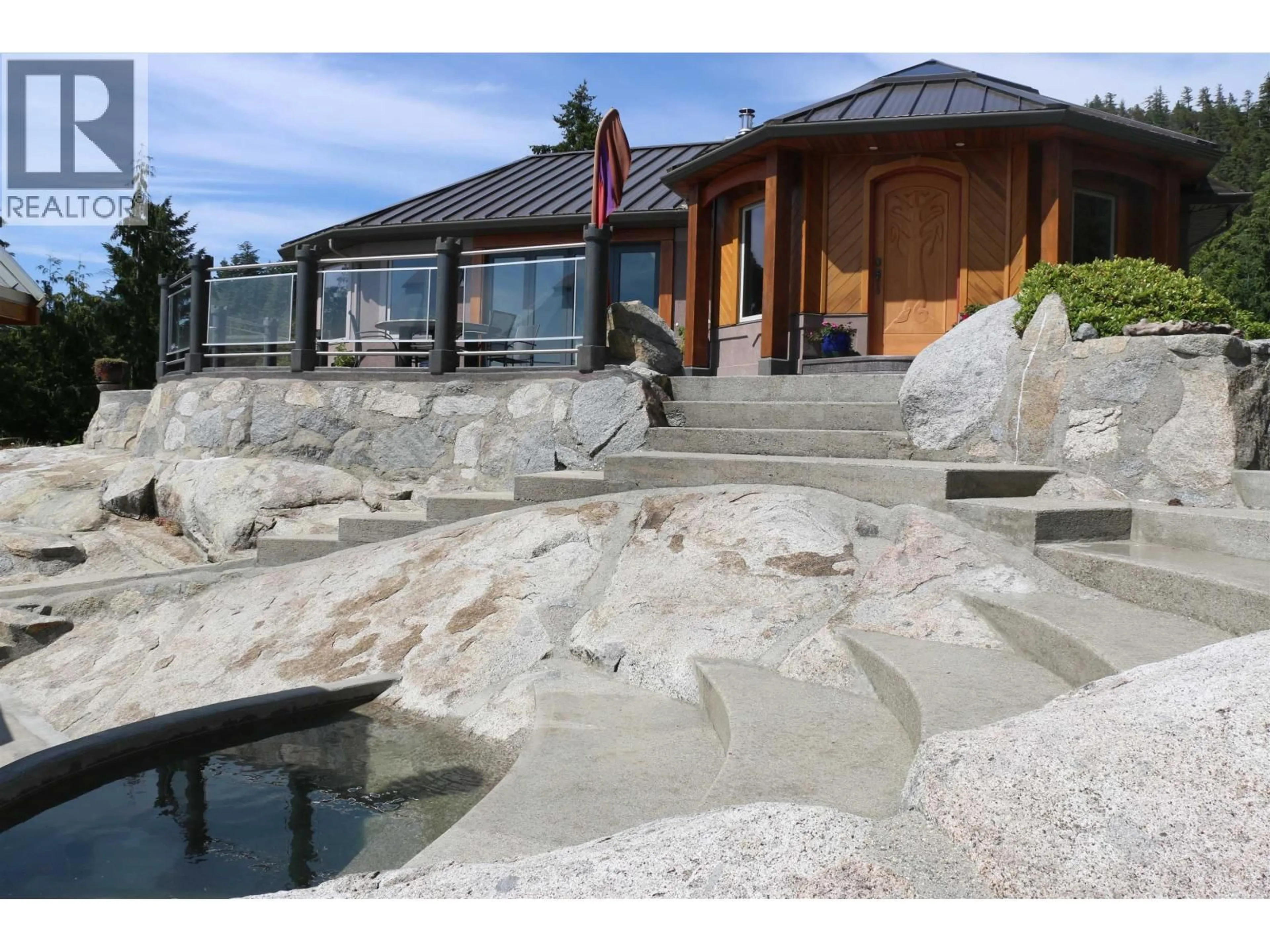 Patio, water/lake/river/ocean view for 10664 WOOD BAY HEIGHTS ROAD, Halfmoon Bay British Columbia V7Z1B8