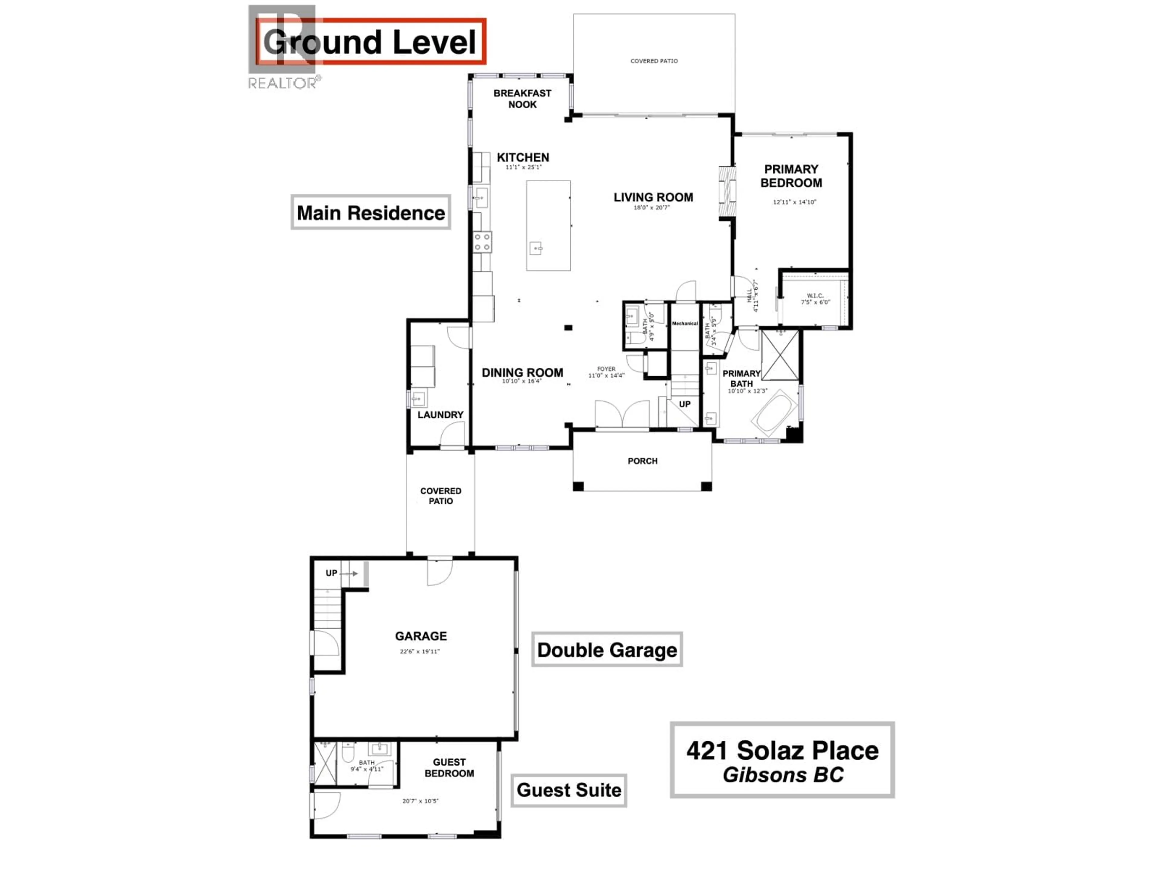 Floor plan for 421 SOLAZ PLACE, Gibsons British Columbia V0N1V5