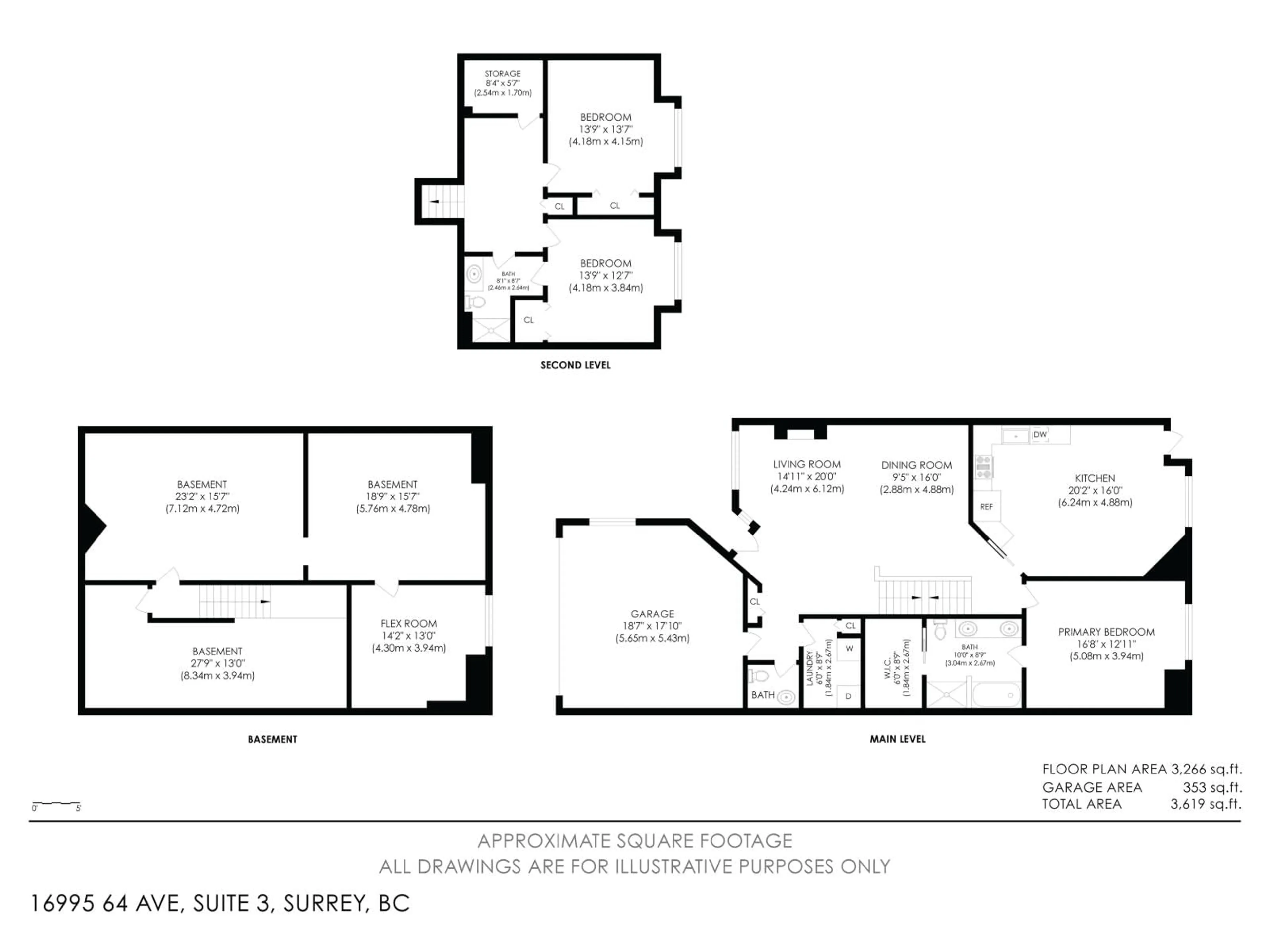 Floor plan for 3 - 16995 64TH AVENUE, Surrey British Columbia V3S0V9