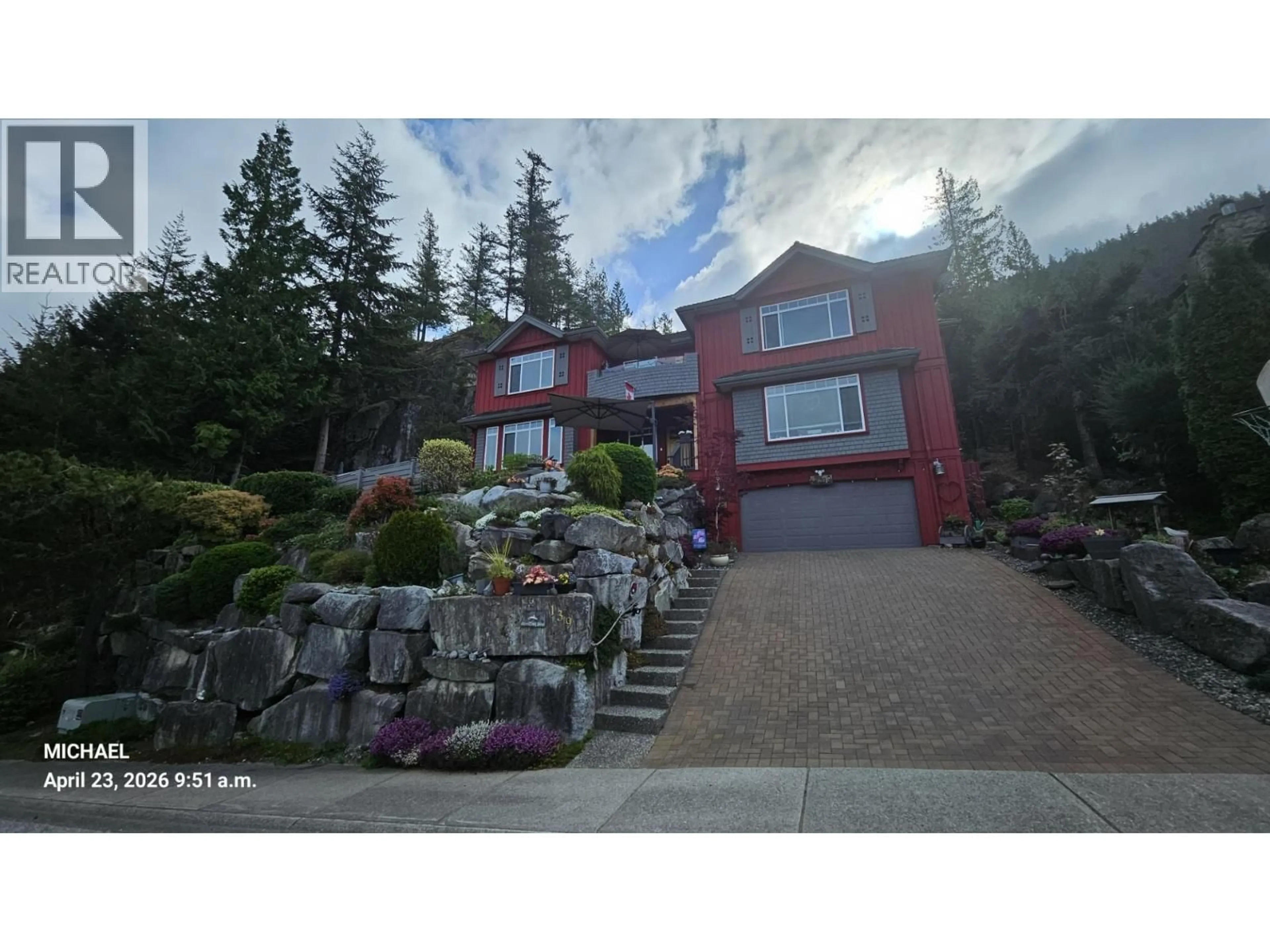 A pic from outside/outdoor area/front of a property/back of a property/a pic from drone, mountain view for 139 FURRY CREEK DRIVE, Furry Creek British Columbia V0N3Z2
