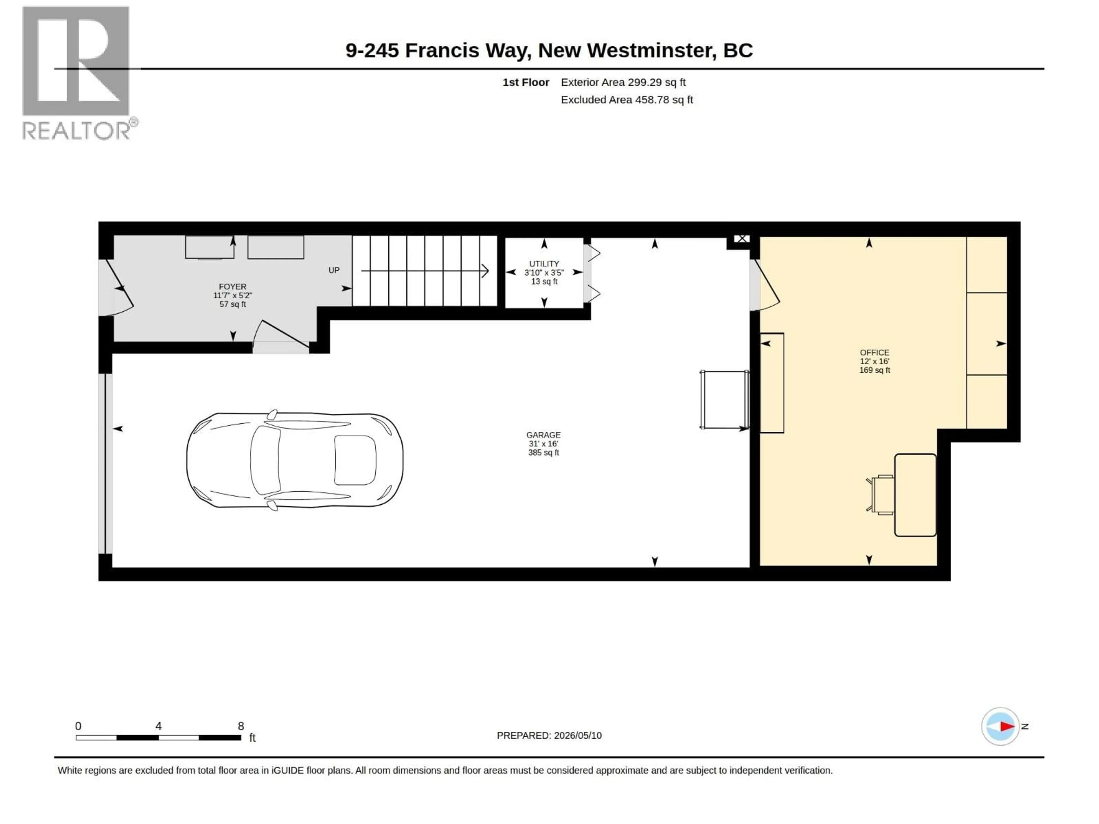 Floor plan for 9 - 245 FRANCIS WAY, New Westminster British Columbia V3L0A7