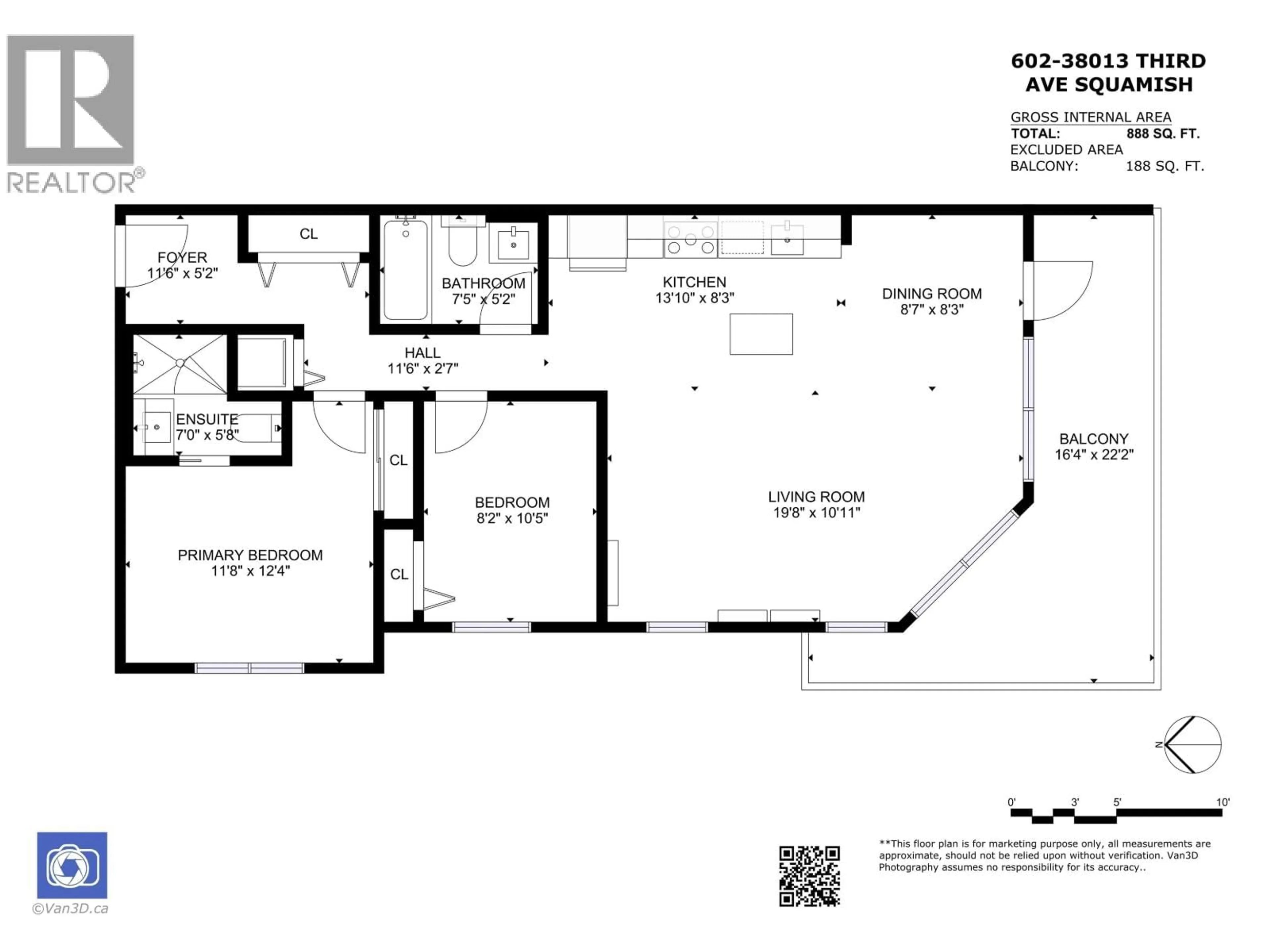 Floor plan for 602 - 38013 THIRD AVENUE, Squamish British Columbia V8B0Z8