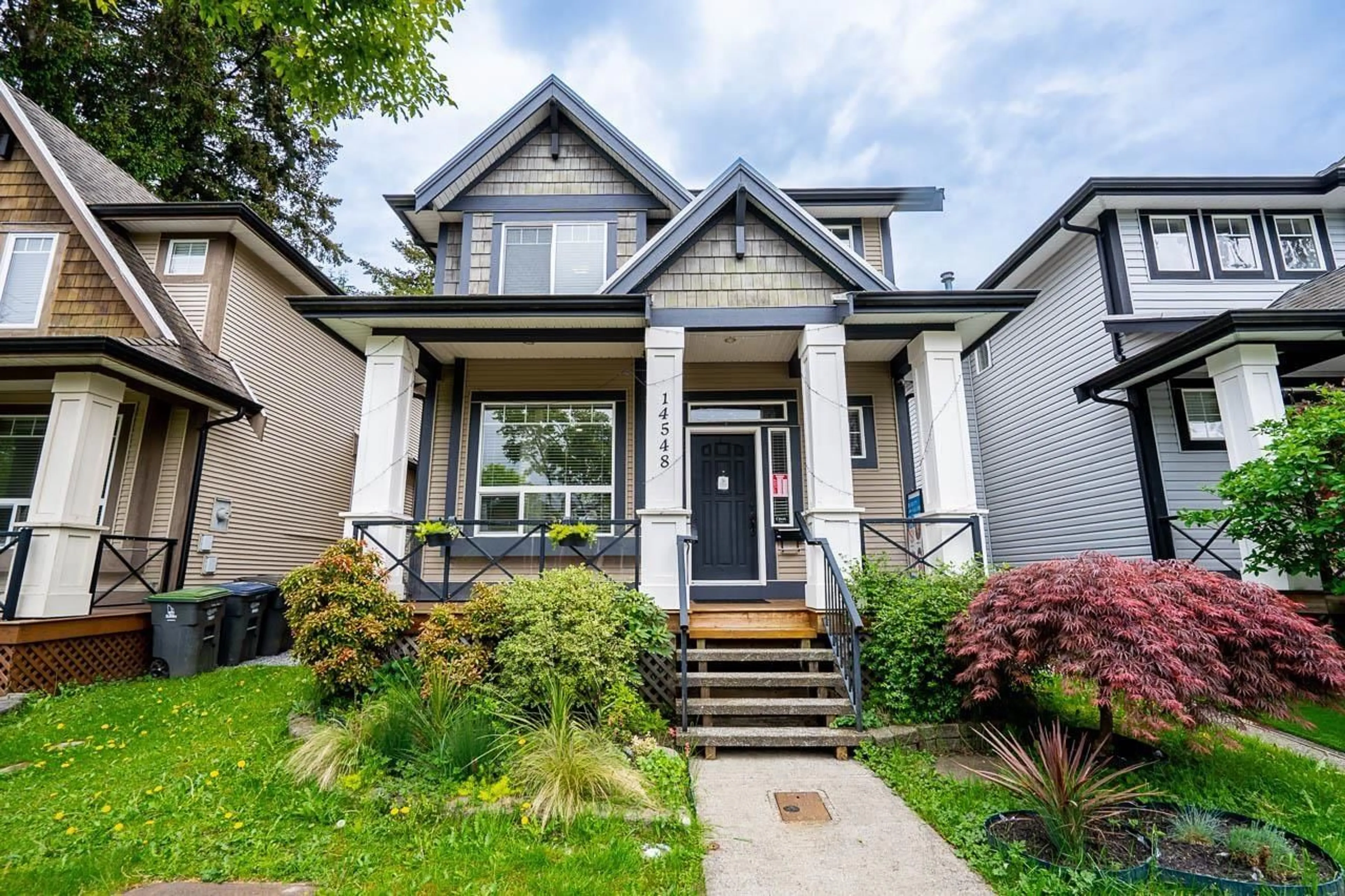 Home with vinyl exterior material, street for 14548 60 AVENUE, Surrey British Columbia V3S4R5