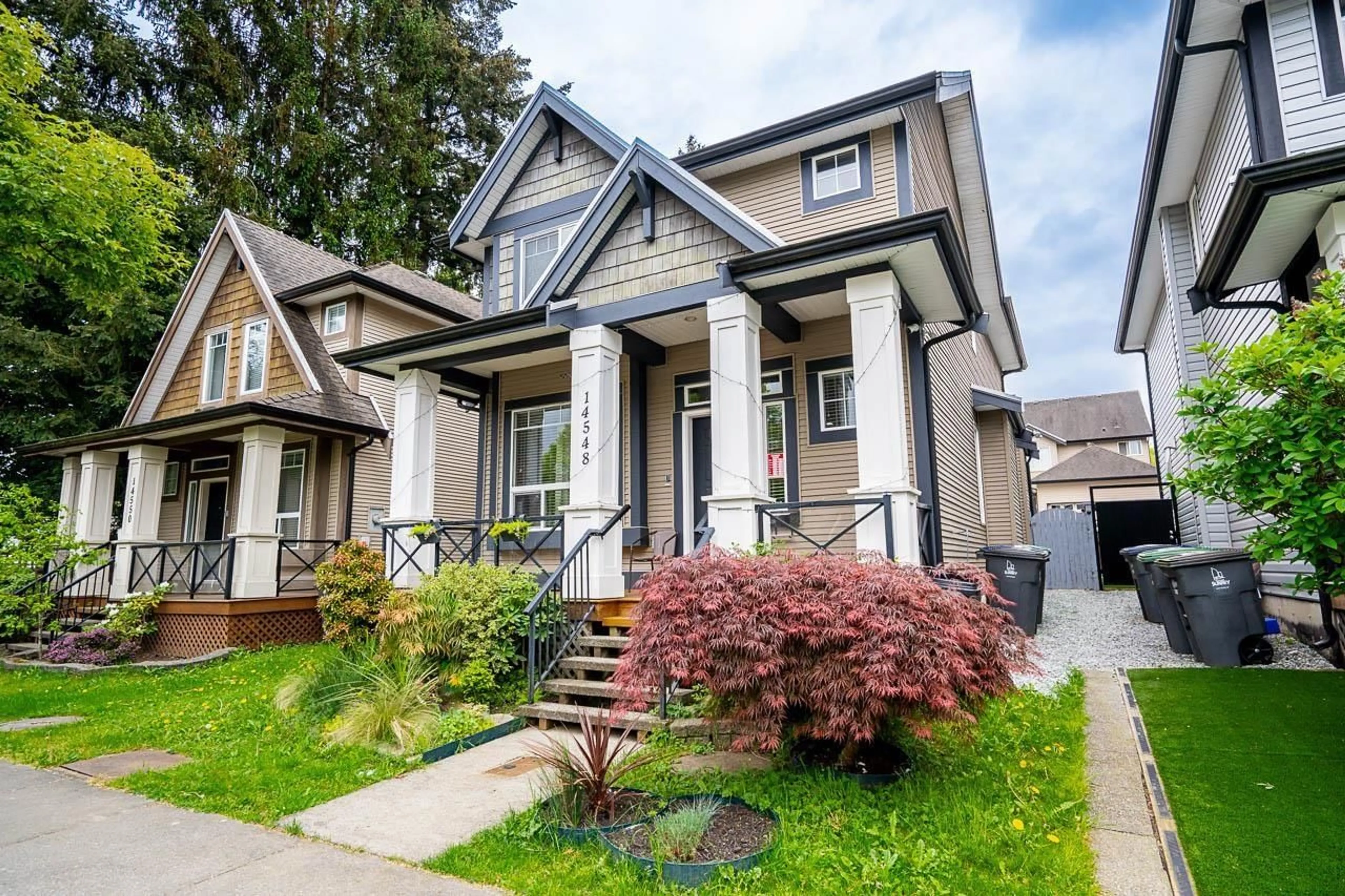 Home with vinyl exterior material, street for 14548 60 AVENUE, Surrey British Columbia V3S4R5