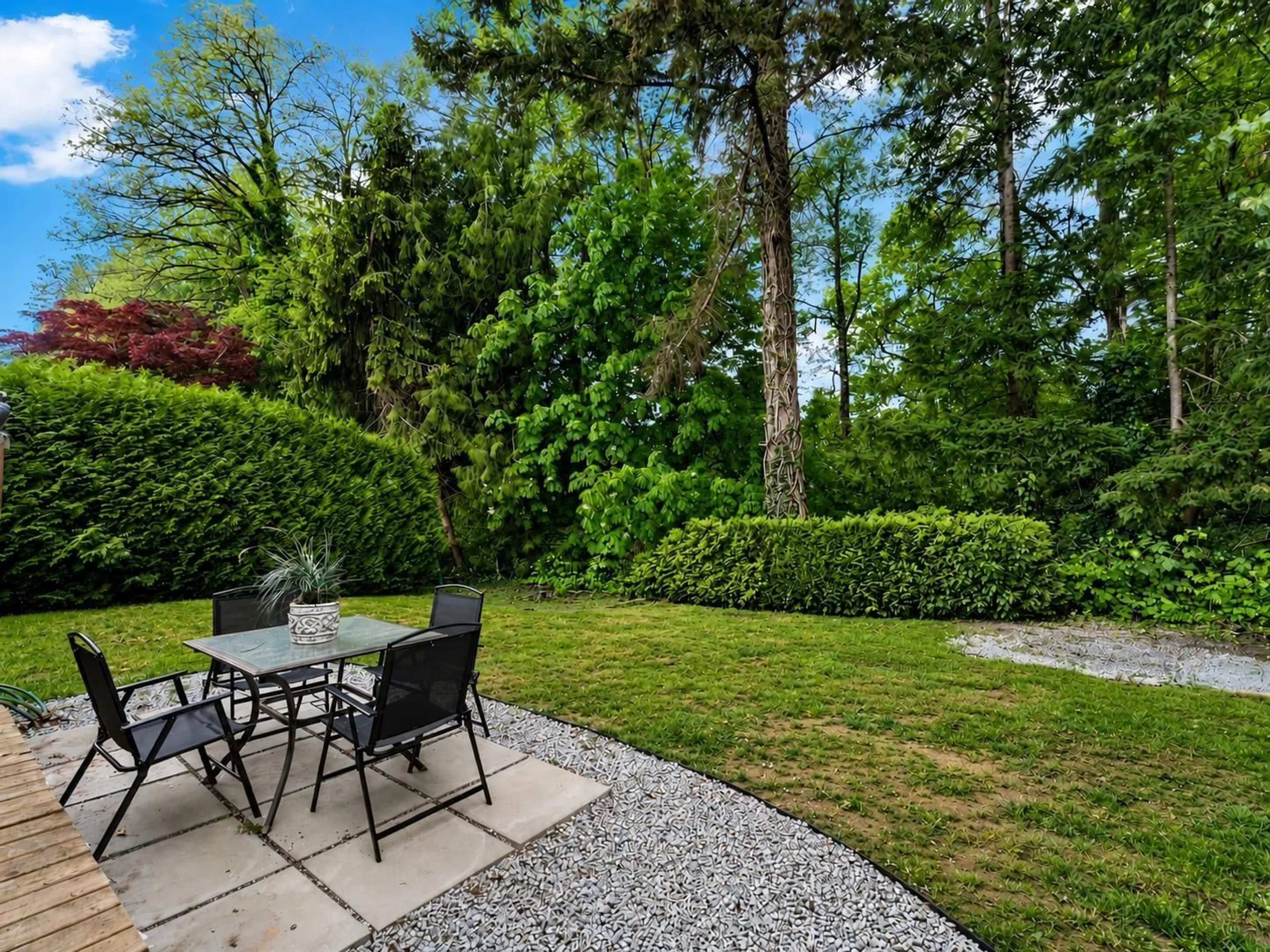 Patio, forest/trees view for 20863 47 AVENUE, Langley British Columbia V3A7E2