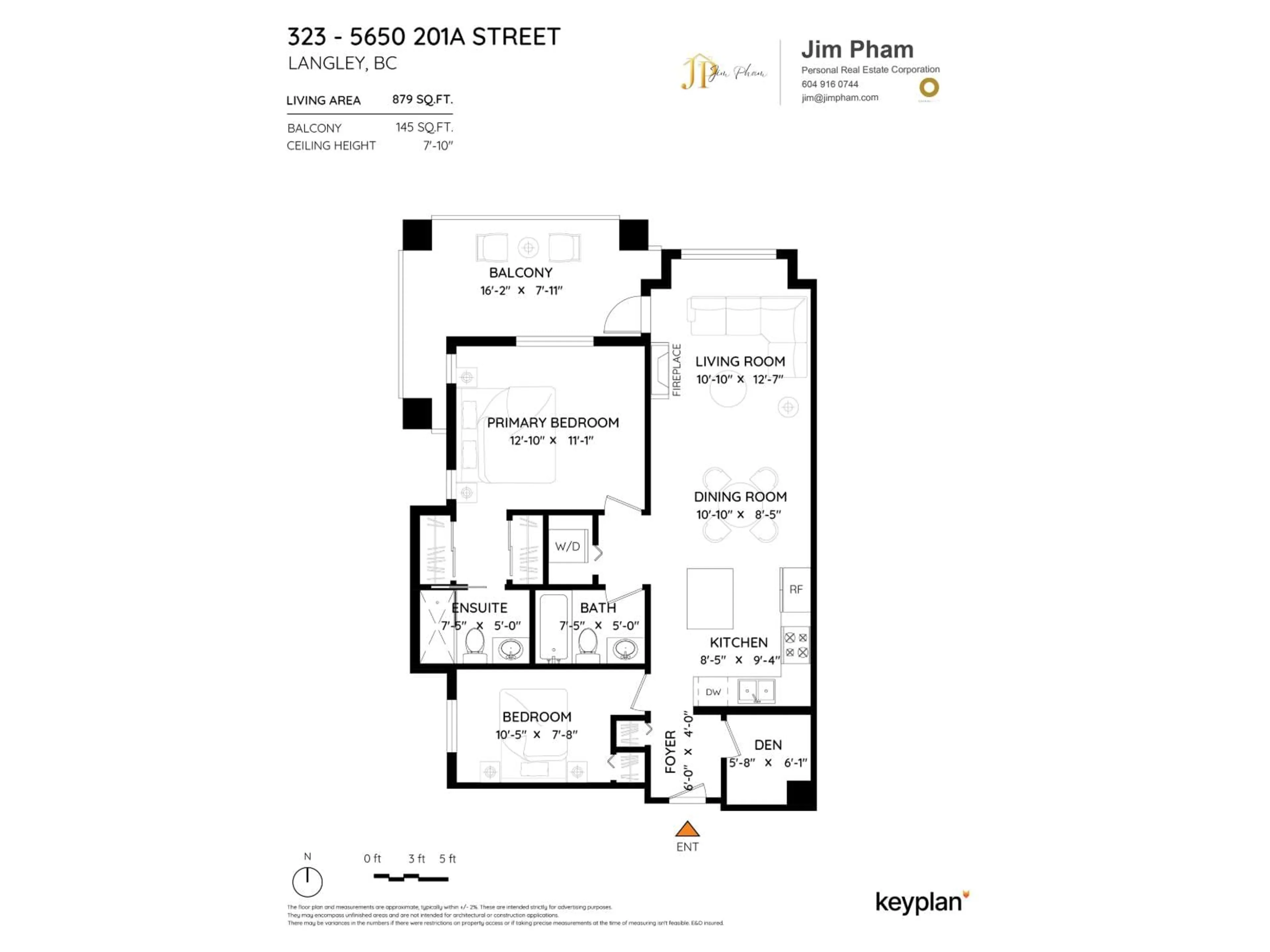 Floor plan for 323 - 5650 201A STREET, Langley British Columbia V3A0B3
