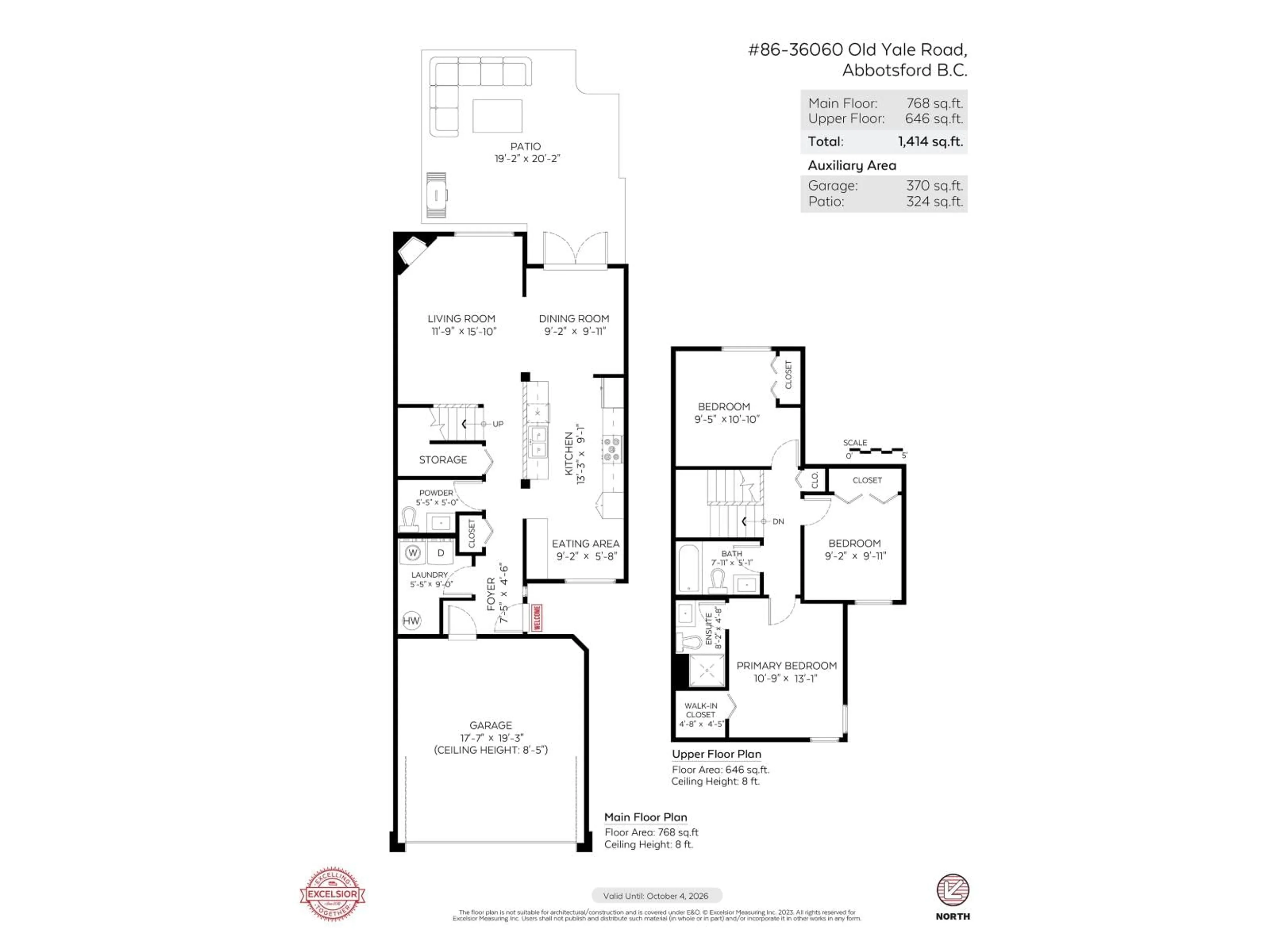 Floor plan for 86 - 36060 OLD YALE ROAD, Abbotsford British Columbia V3G2E9