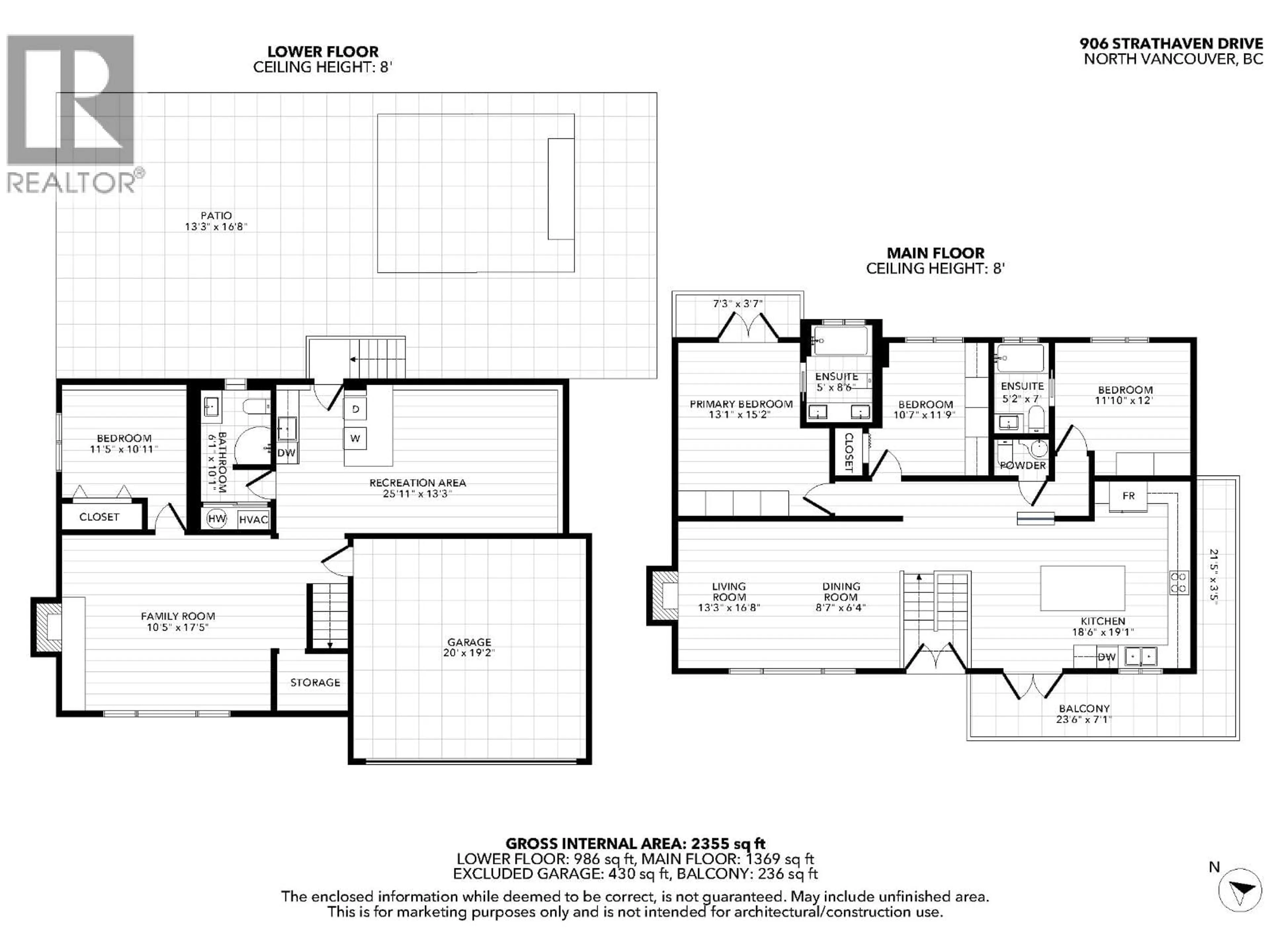 Floor plan for 906 STRATHAVEN DRIVE, North Vancouver British Columbia V7H2J9
